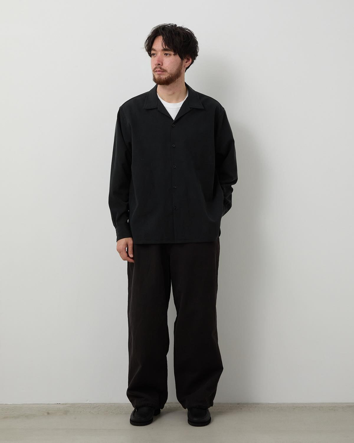 WASHED COTTON SILK LINEN HBT M-51 OVER PANTS