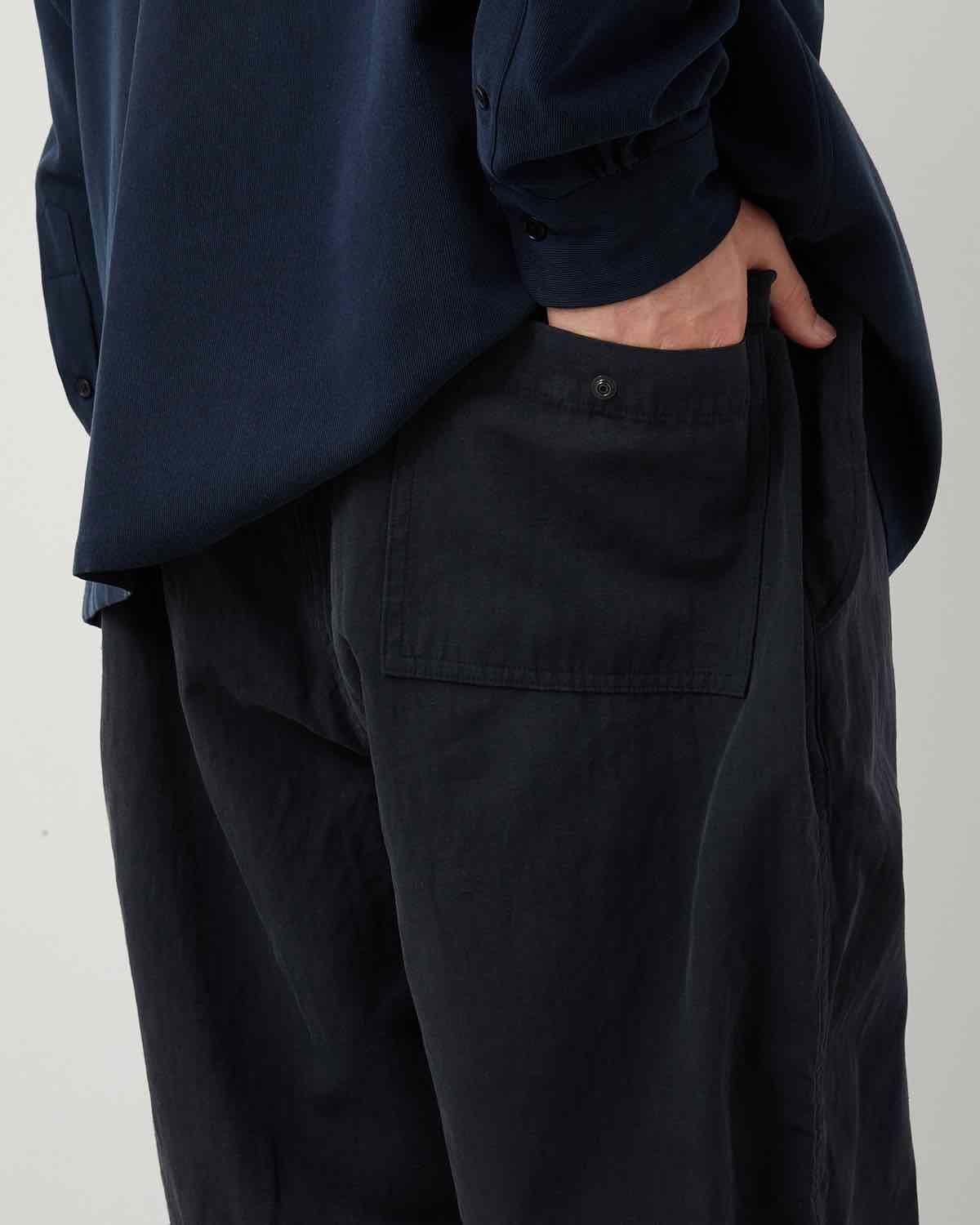 WASHED COTTON SILK LINEN HBT M-51 OVER PANTS
