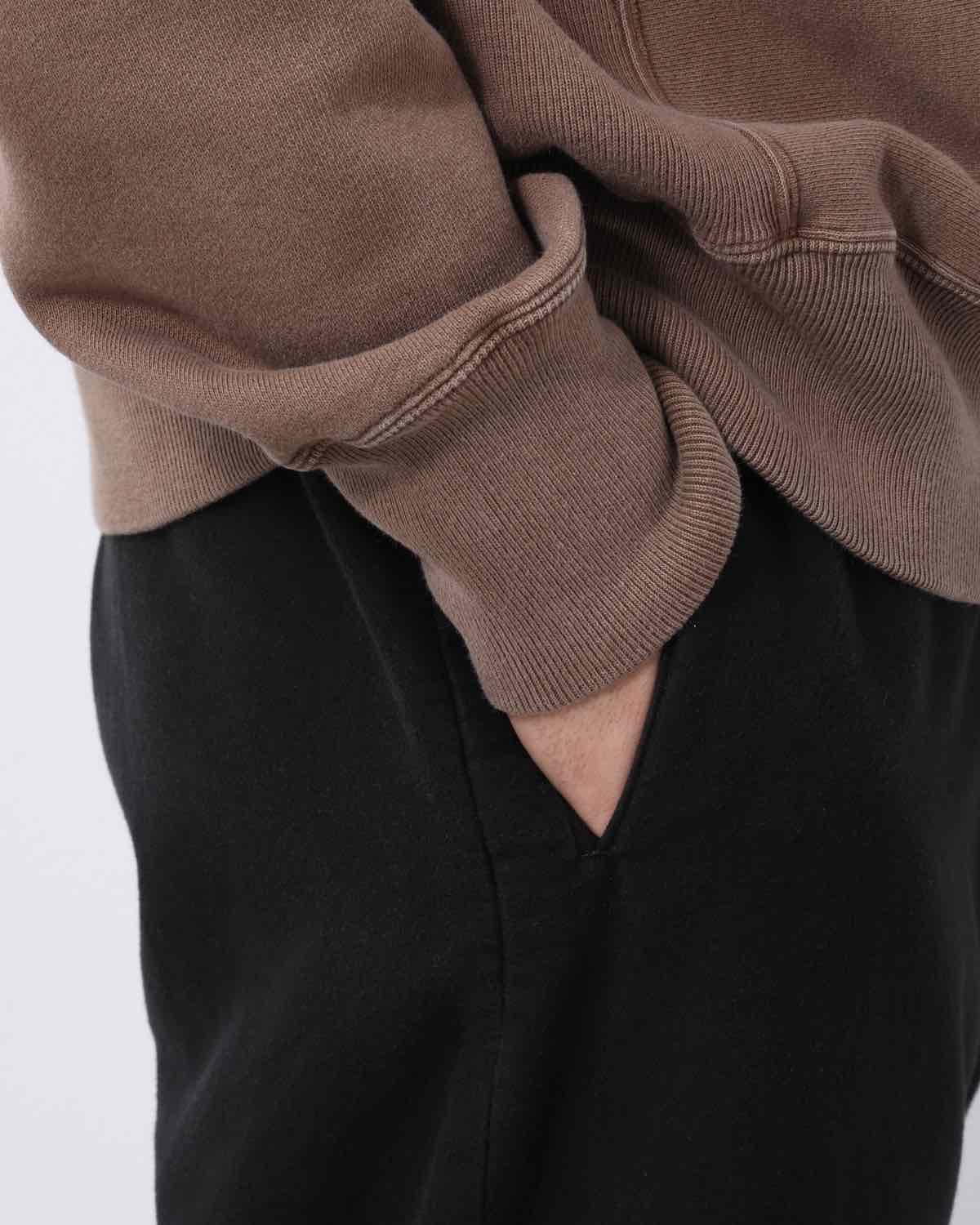 VINTAGE COTTON SILK MOLESKIN WIDE TAPERED TROUSERS