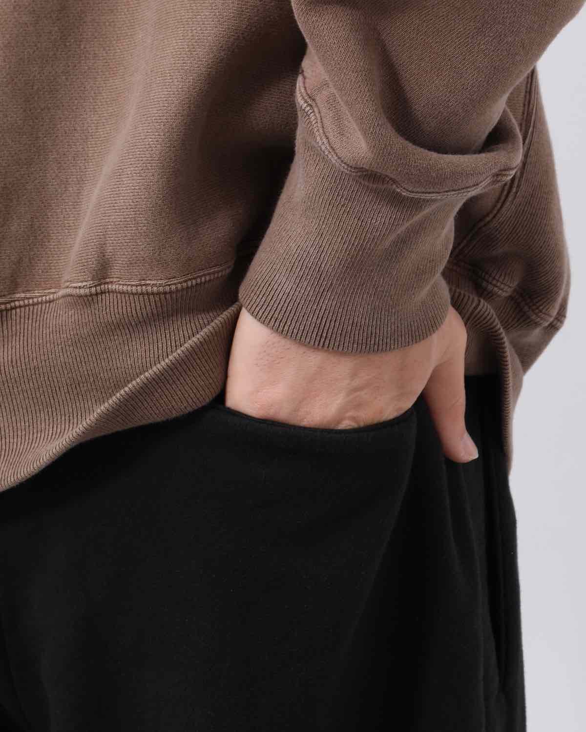 VINTAGE COTTON SILK MOLESKIN WIDE TAPERED TROUSERS