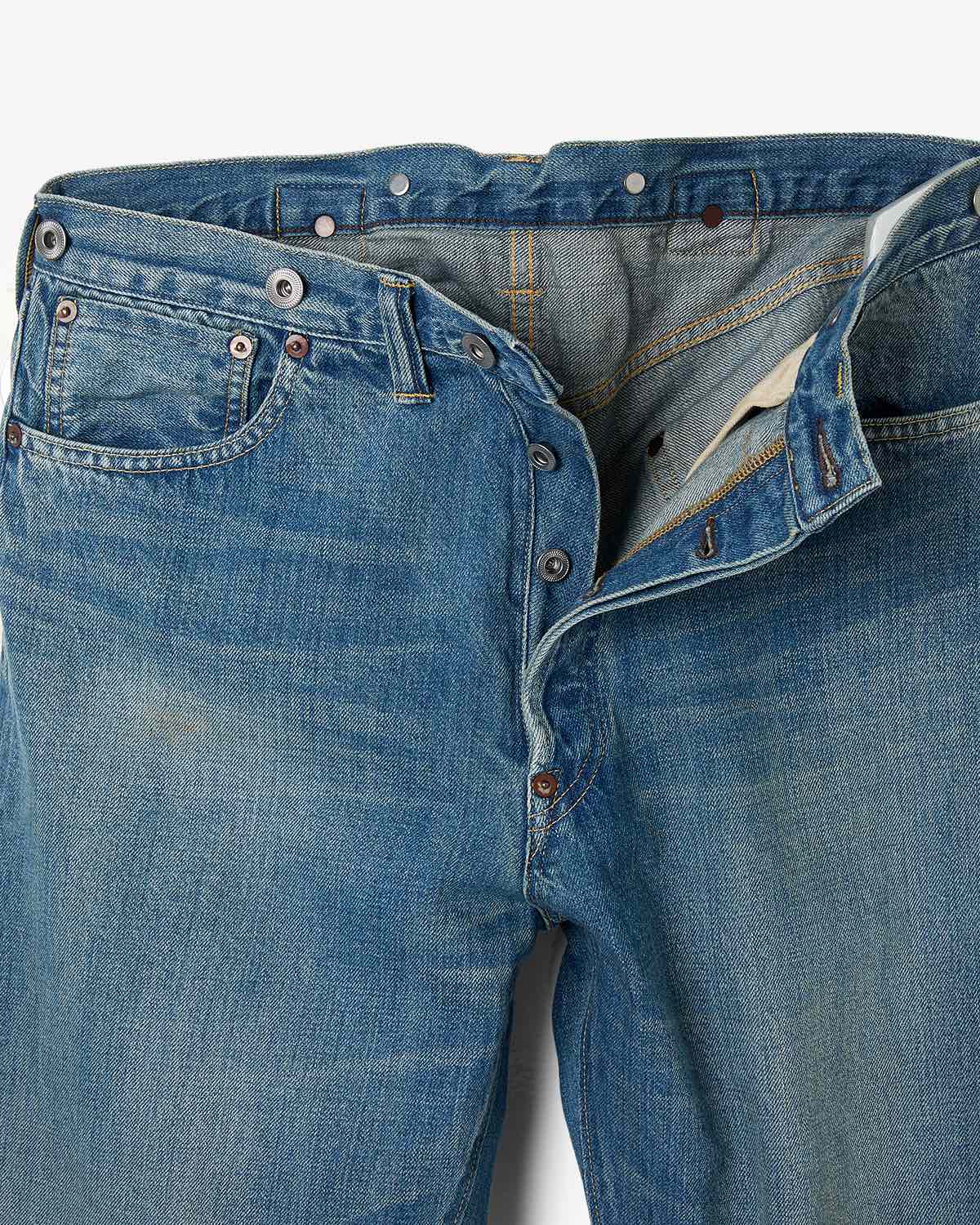 NO.2 WASHED DENIM PANTS