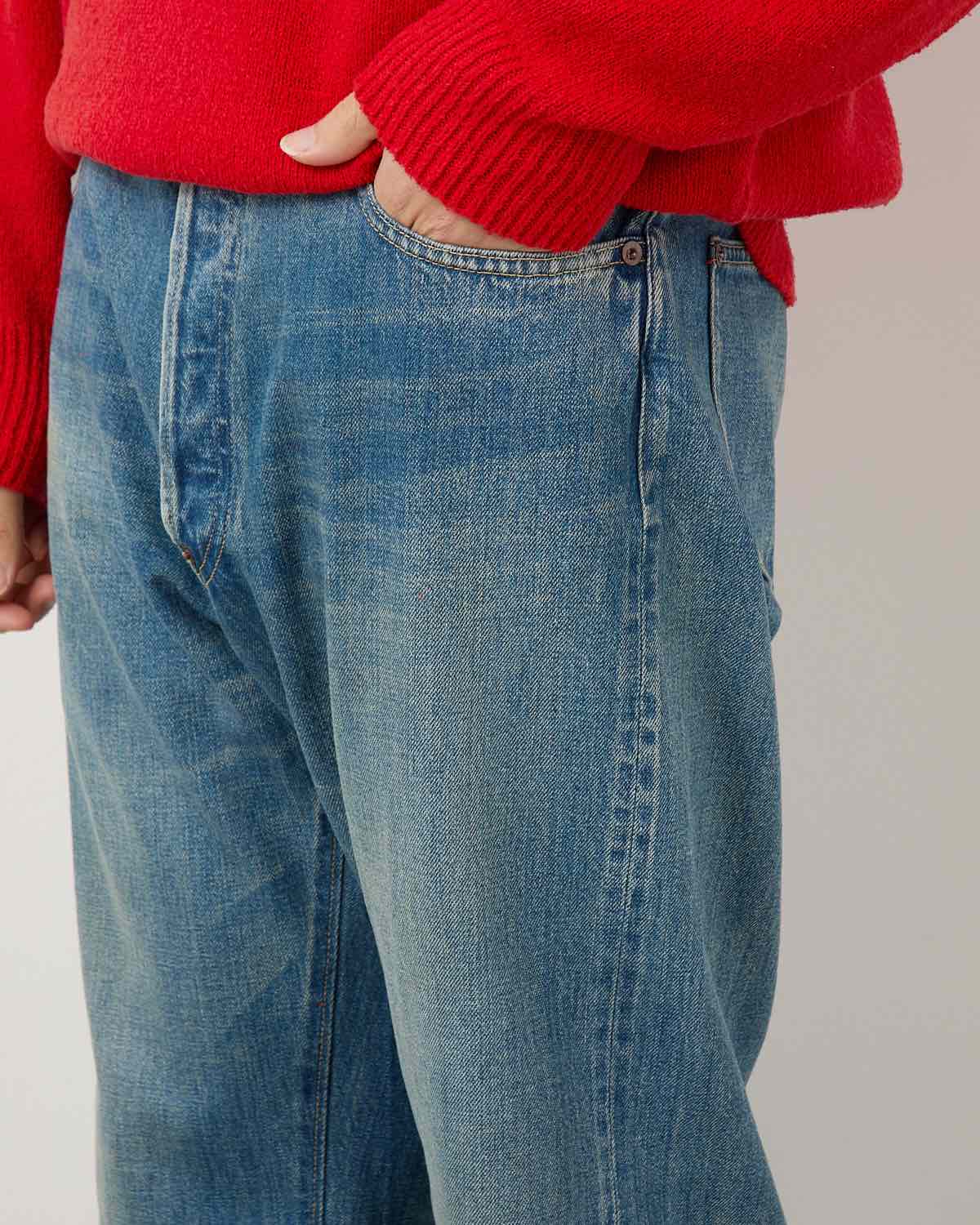NO.2 WASHED DENIM PANTS