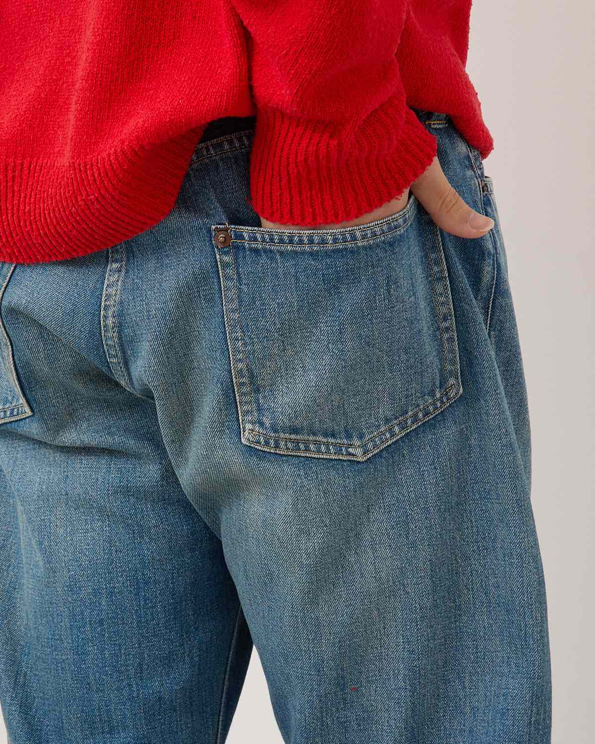 NO.2 WASHED DENIM PANTS