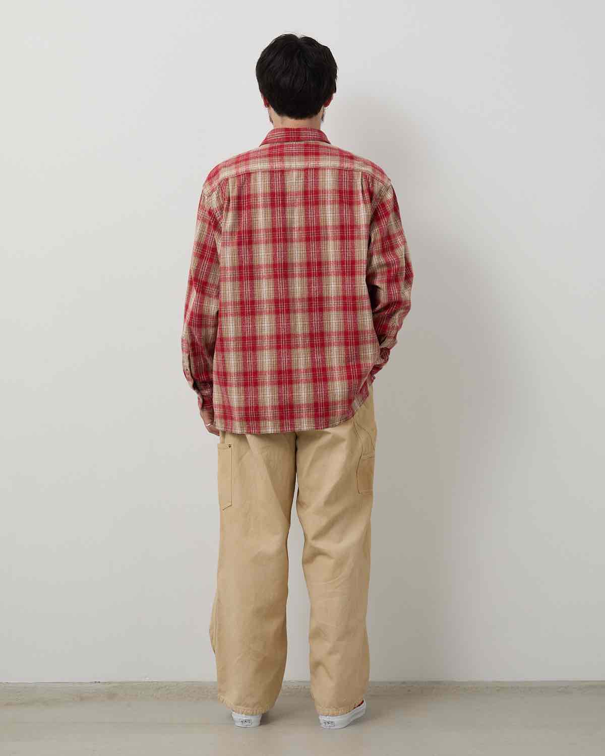 VINTAGE SILK HEMP PAINTER PANTS