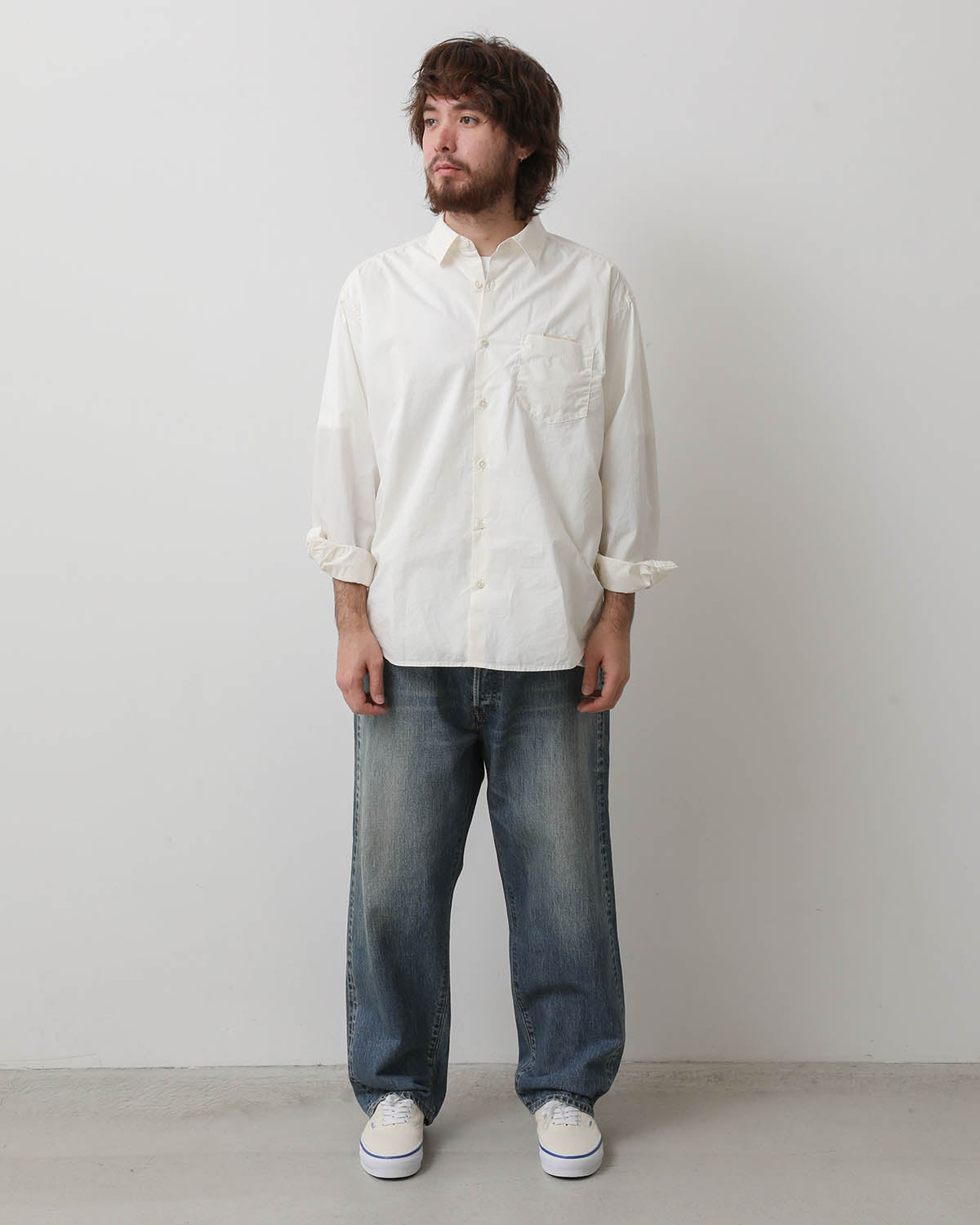 NO.22 WASHED WIDE DENIM PANTS