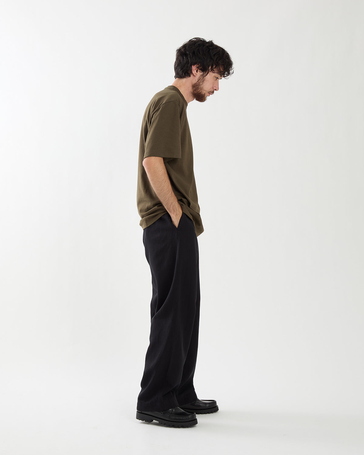 VINTAGE SILK COTTON WORK PANTS