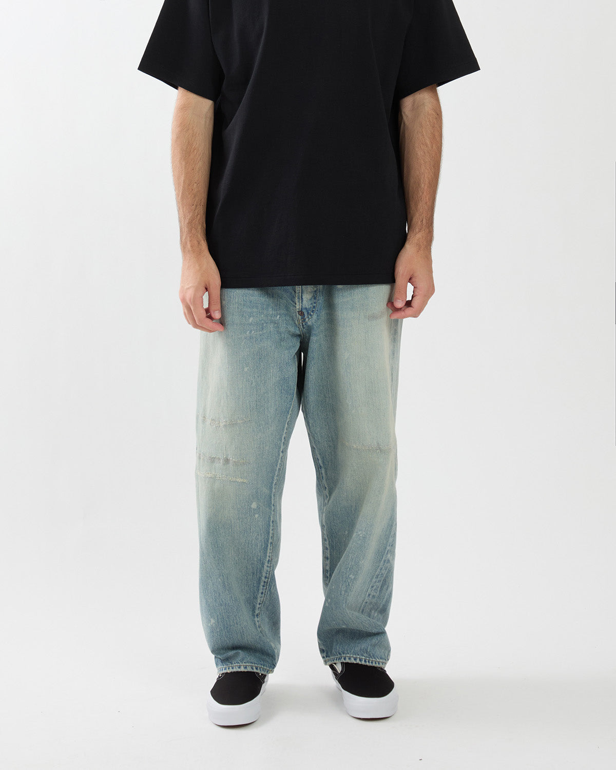 NO.37 WASHED WIDE DENIM PANTS