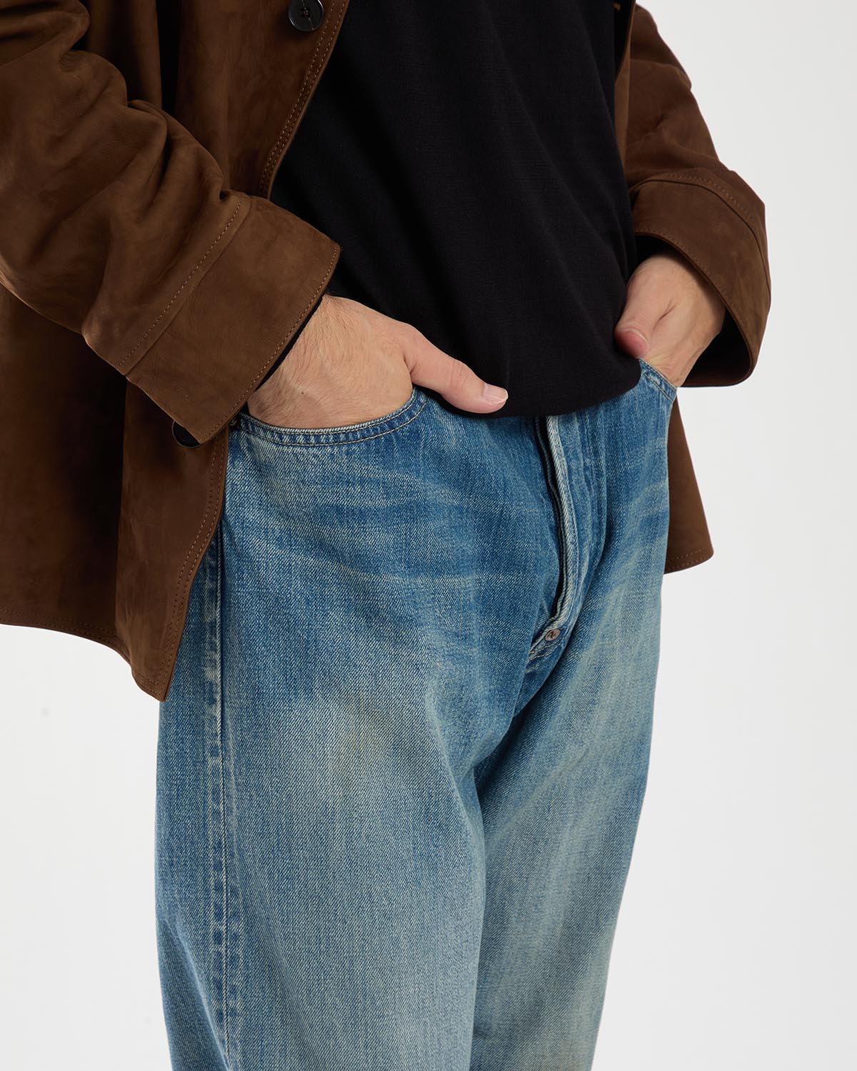 NO.2 WASHED DENIM PANTS