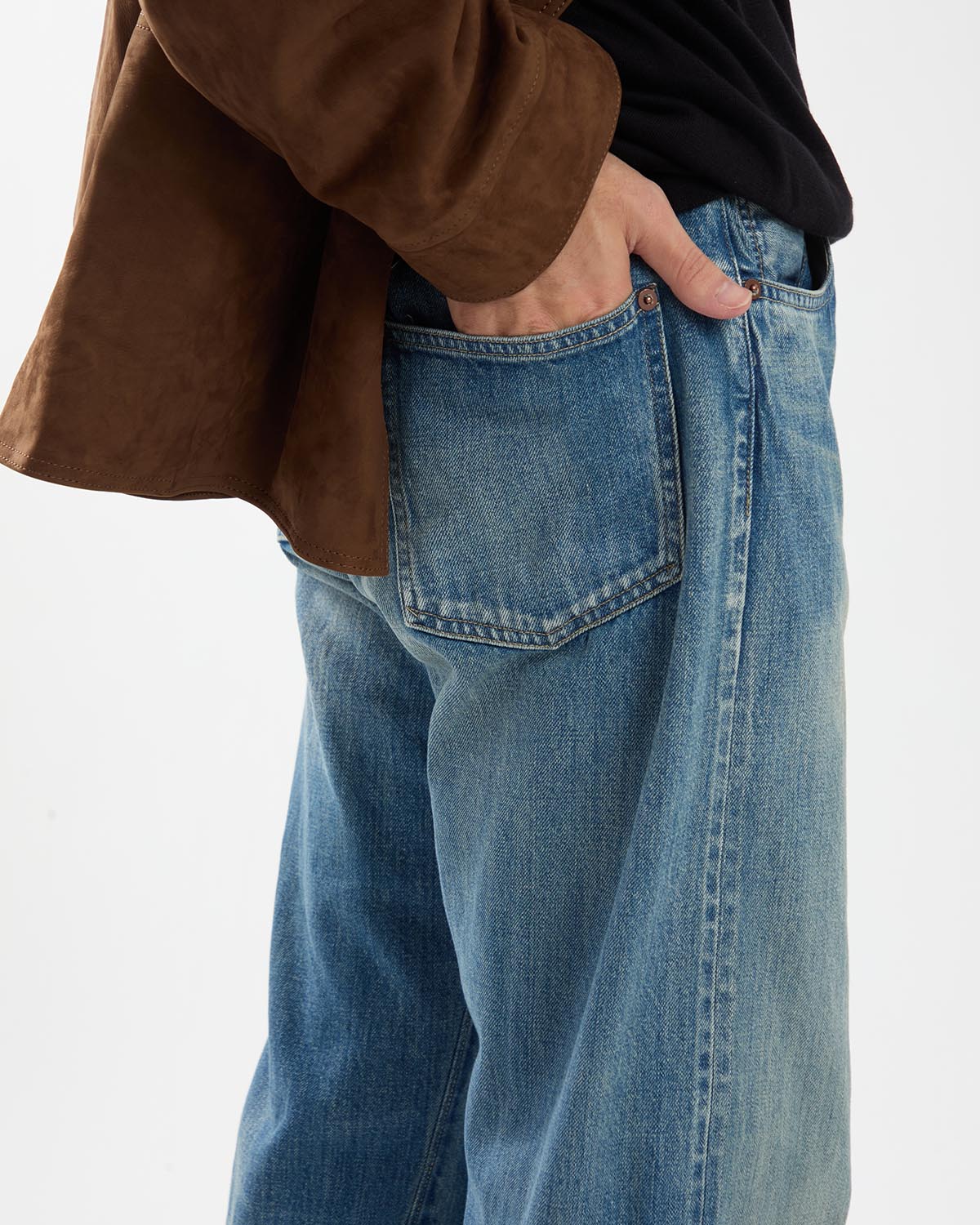 NO.2 WASHED DENIM PANTS