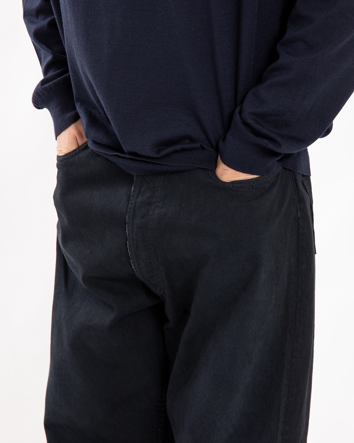 NO.22 WASHED WIDE DENIM PANTS