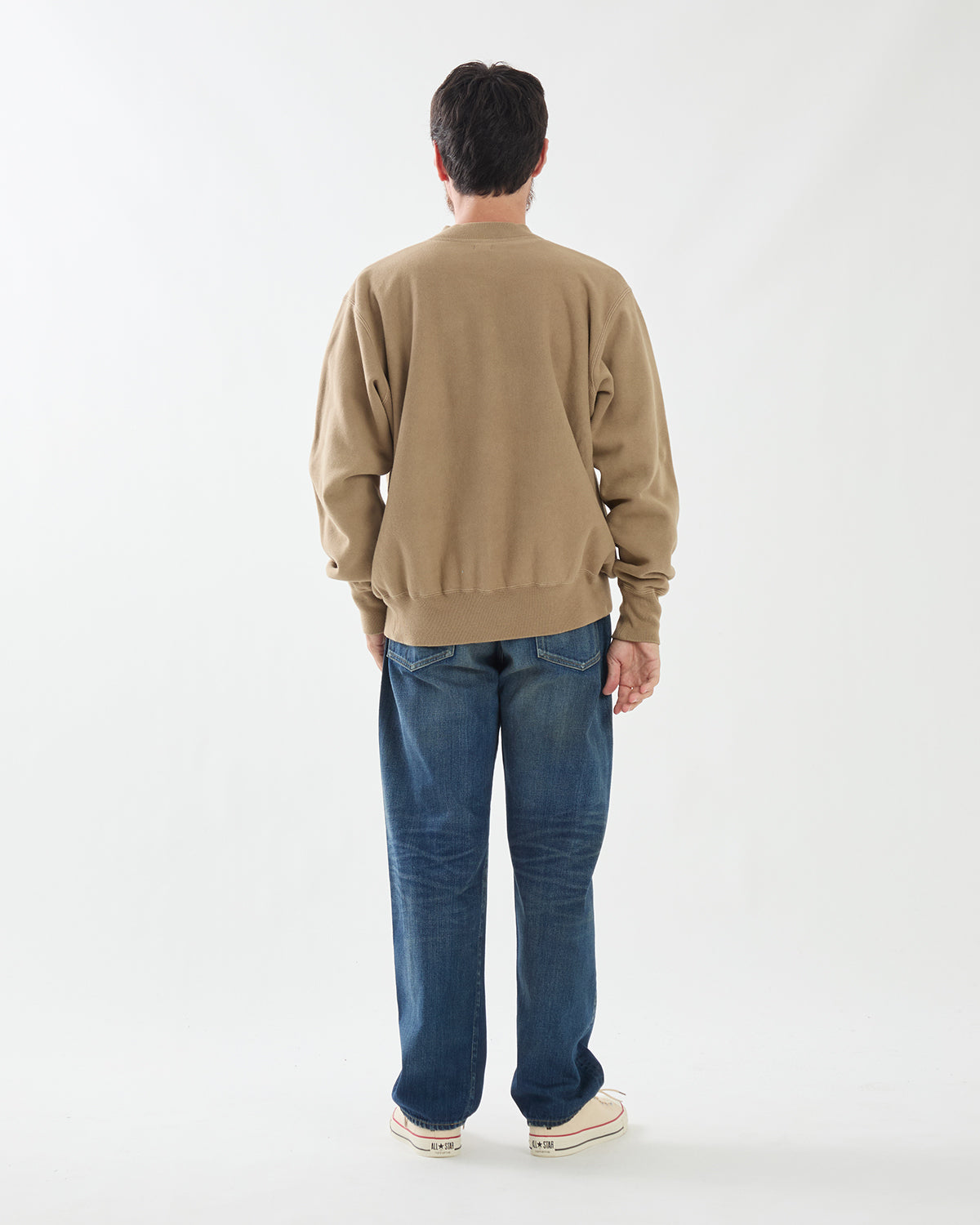 VINTAGE WASHED STRAIGHT DENIM PANTS