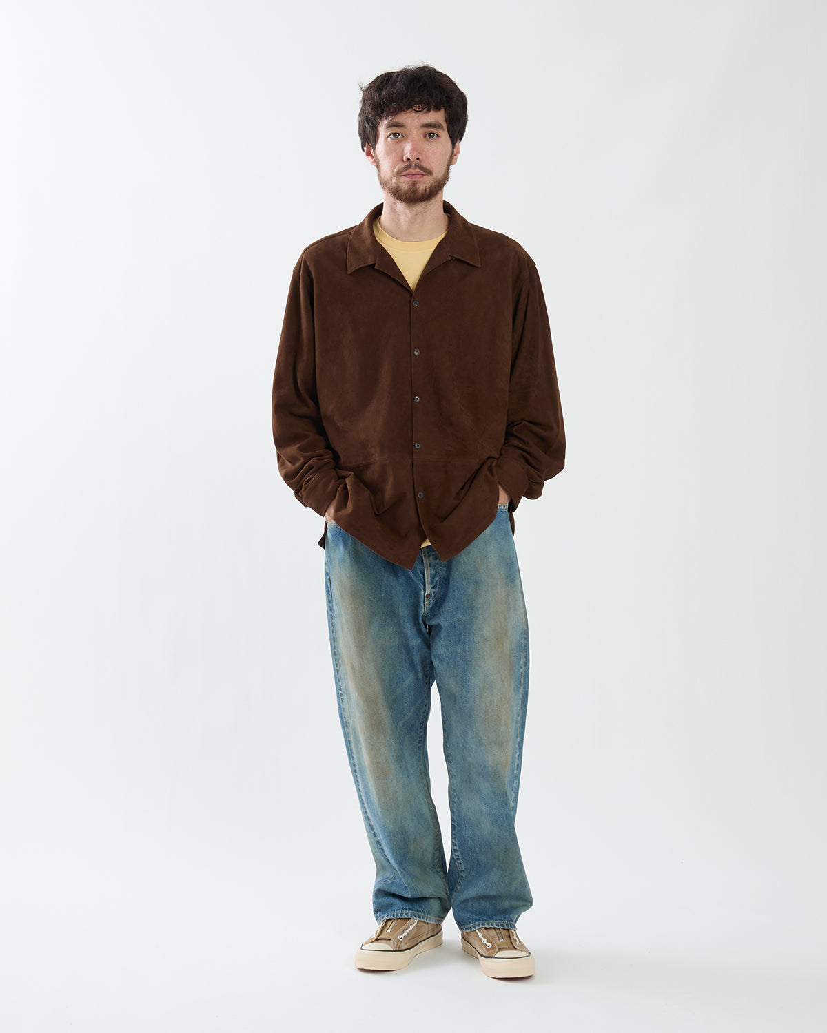 NO.37 WASHED WIDE DENIM PANTS