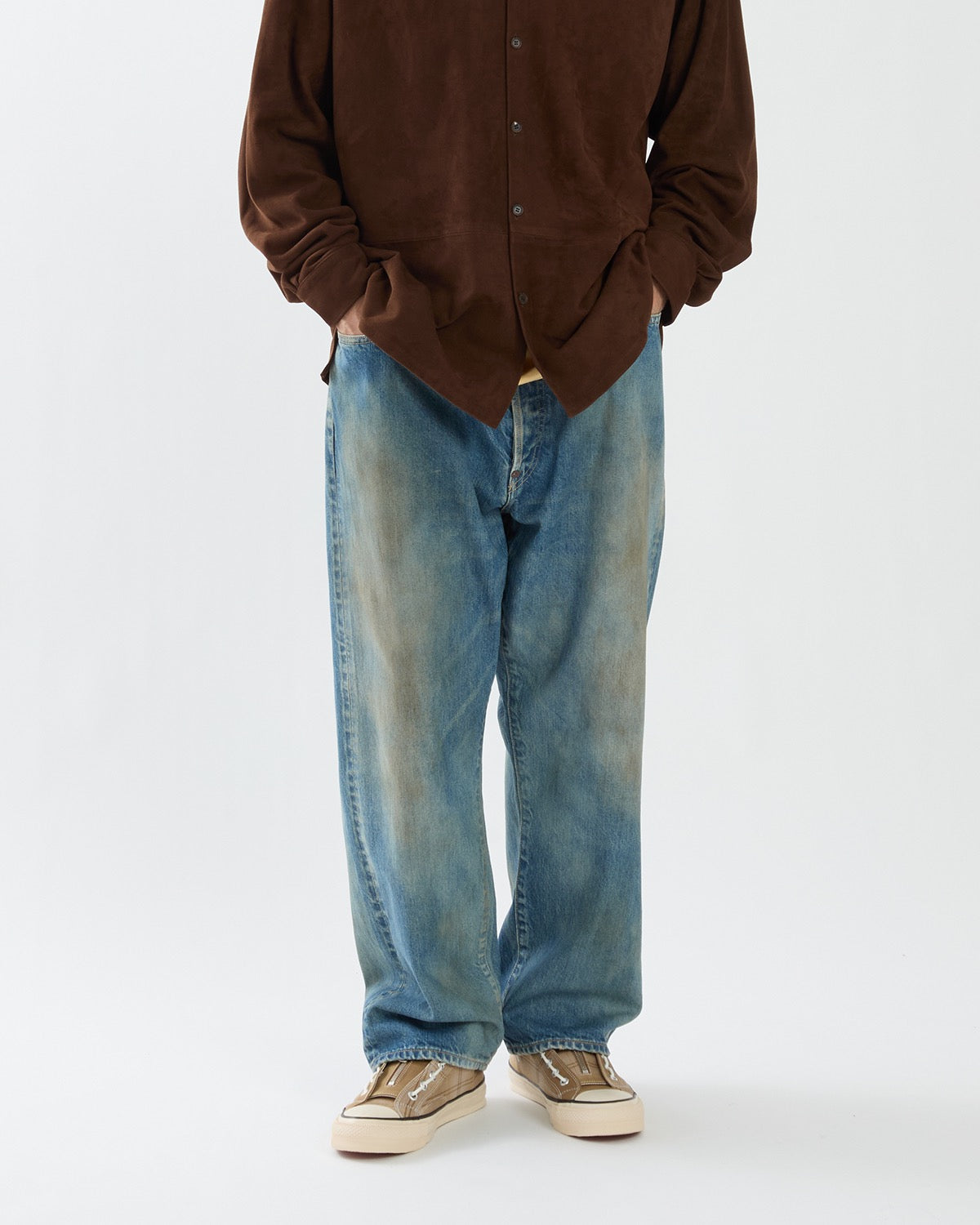 NO.37 WASHED WIDE DENIM PANTS