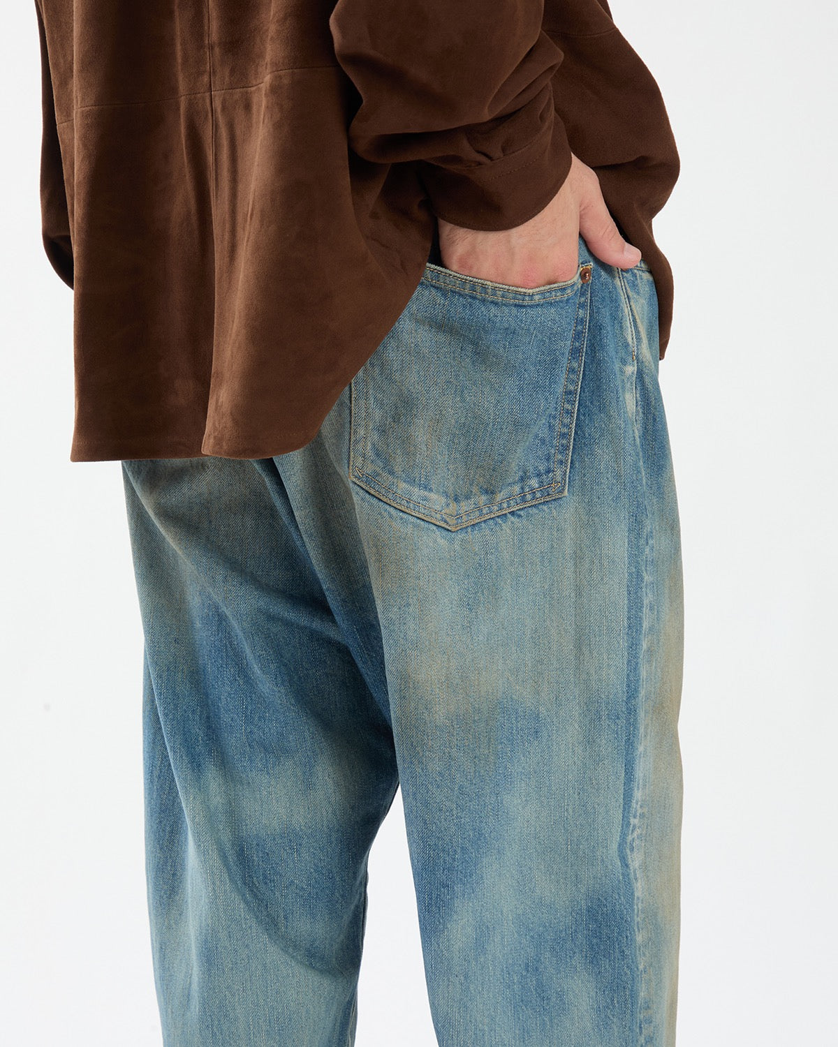 NO.37 WASHED WIDE DENIM PANTS
