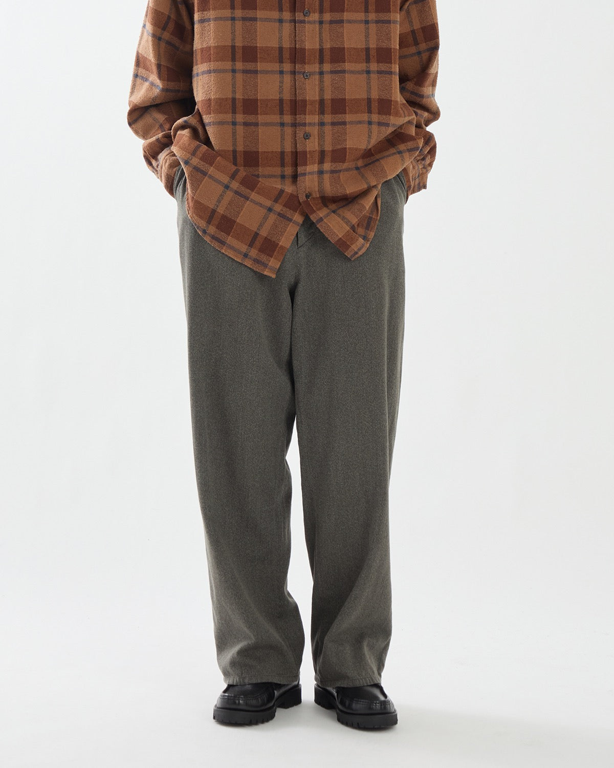 VINTAGE BLACK CHAMBRAY WORK PANTS