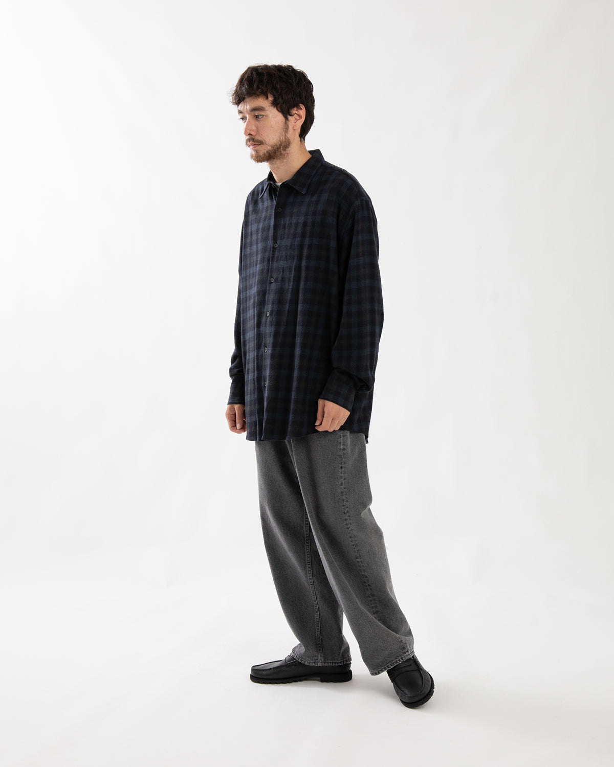 VINTAGE GRAY DENIM PANTS