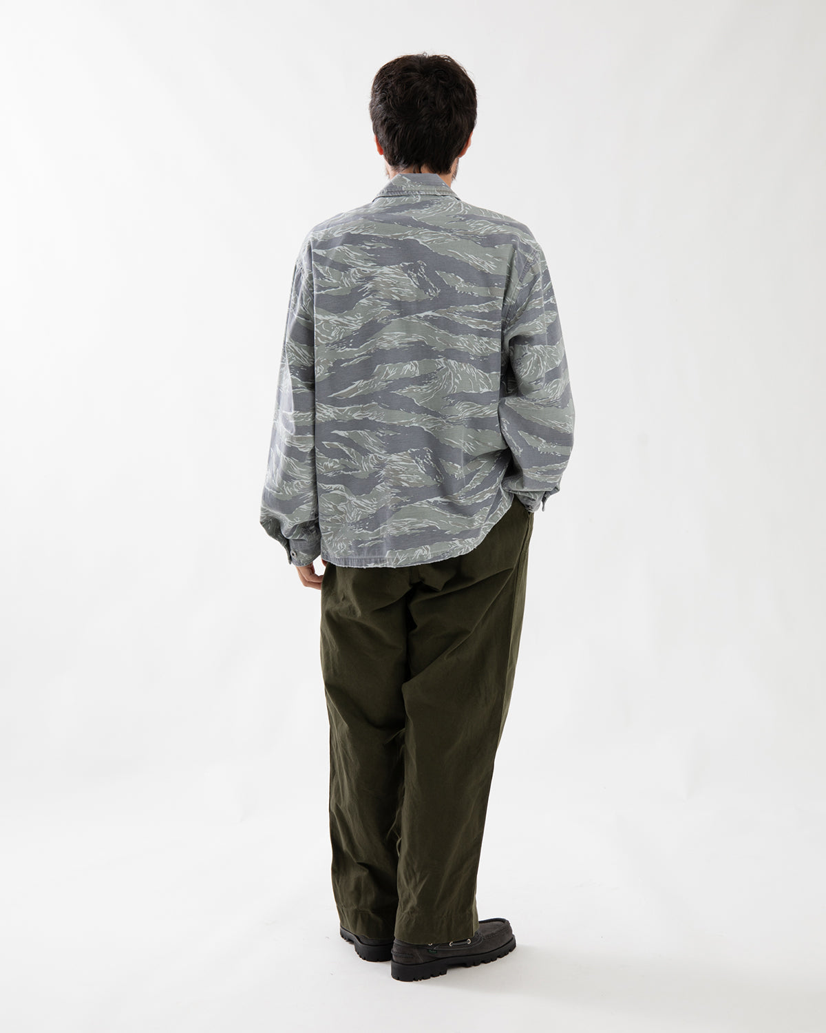 VINTAGE COTTON SILK OILED TENT CLOTH TROUSERS