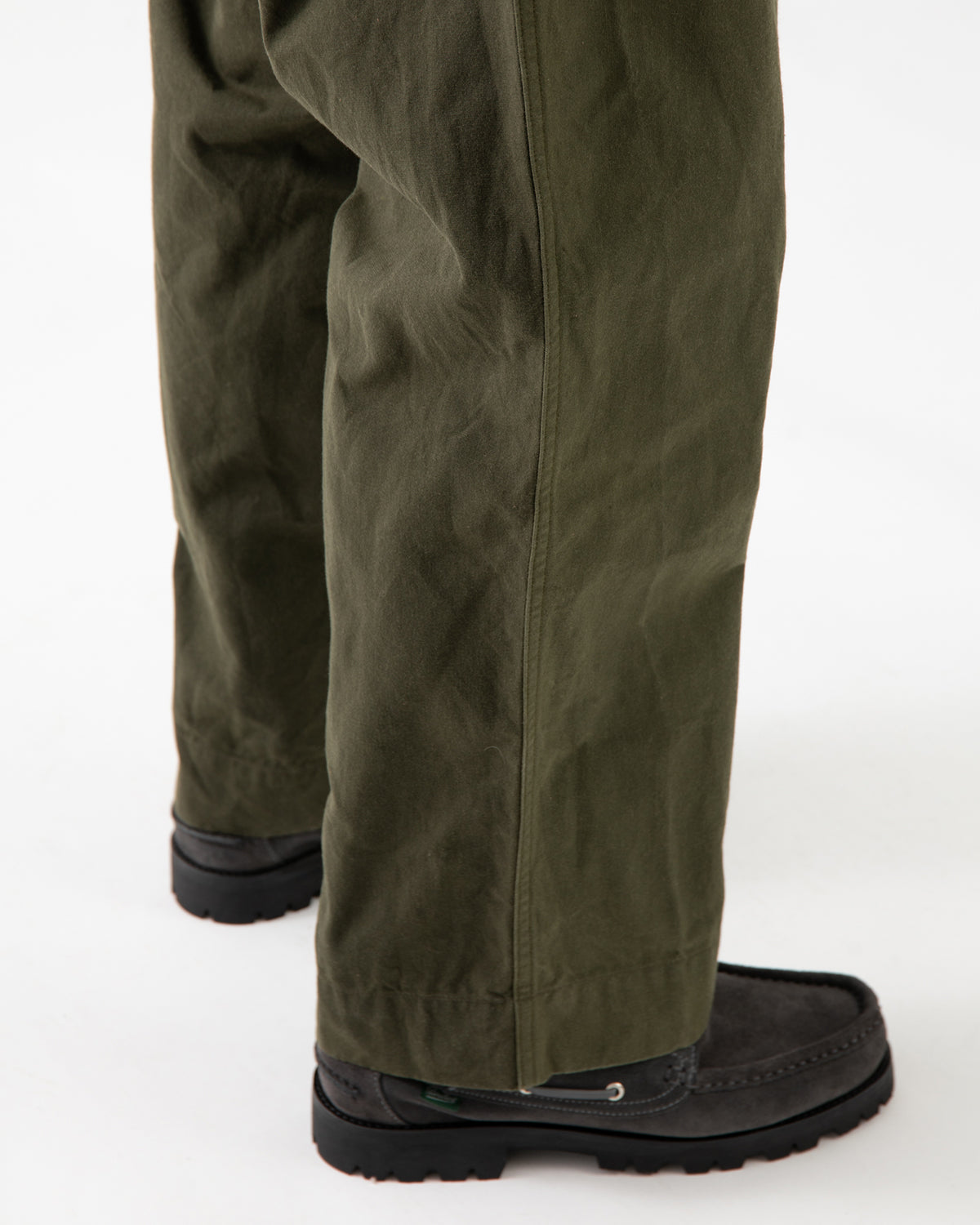 VINTAGE COTTON SILK OILED TENT CLOTH TROUSERS