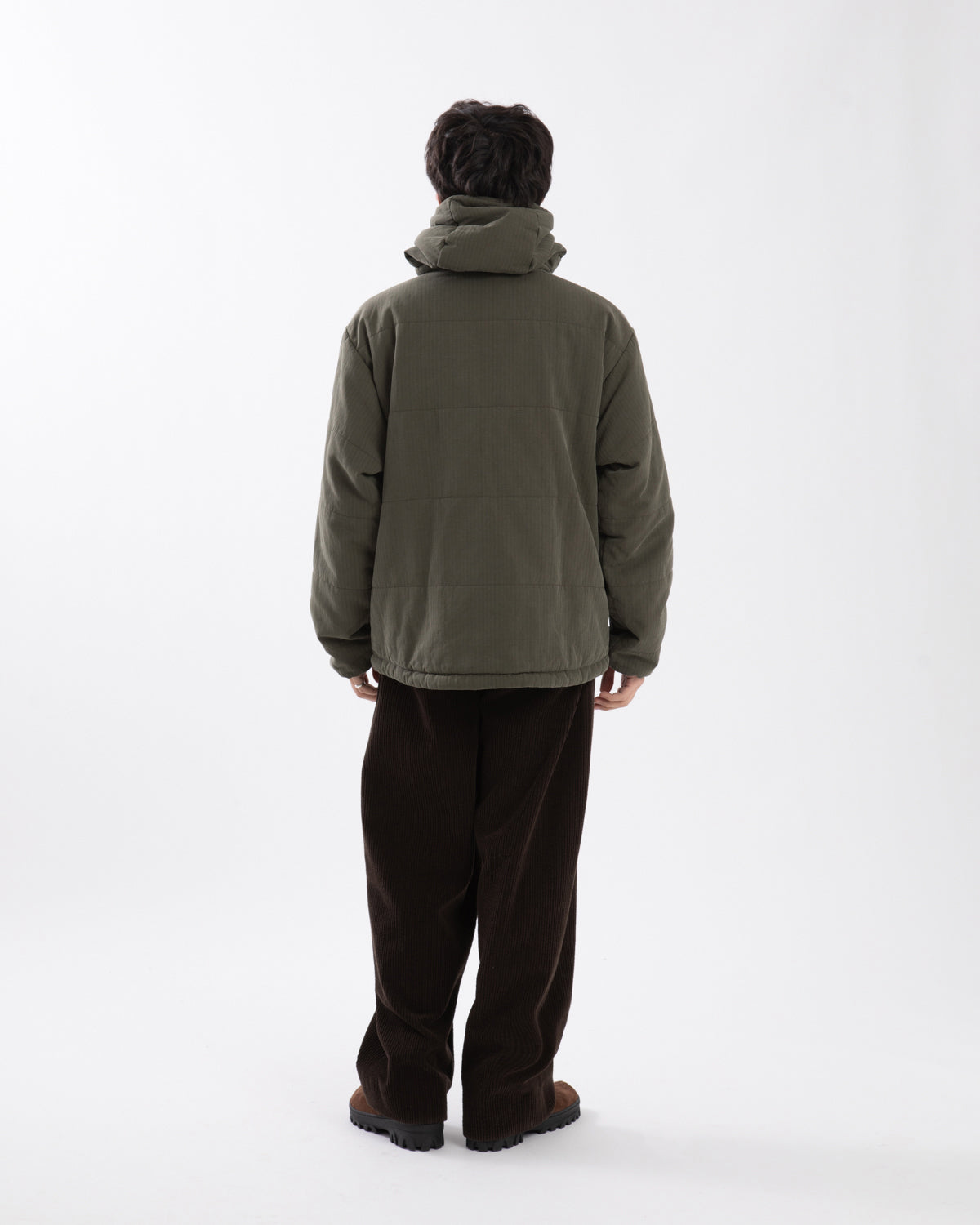 WOOL CORDUROY WIDE TROUSERS