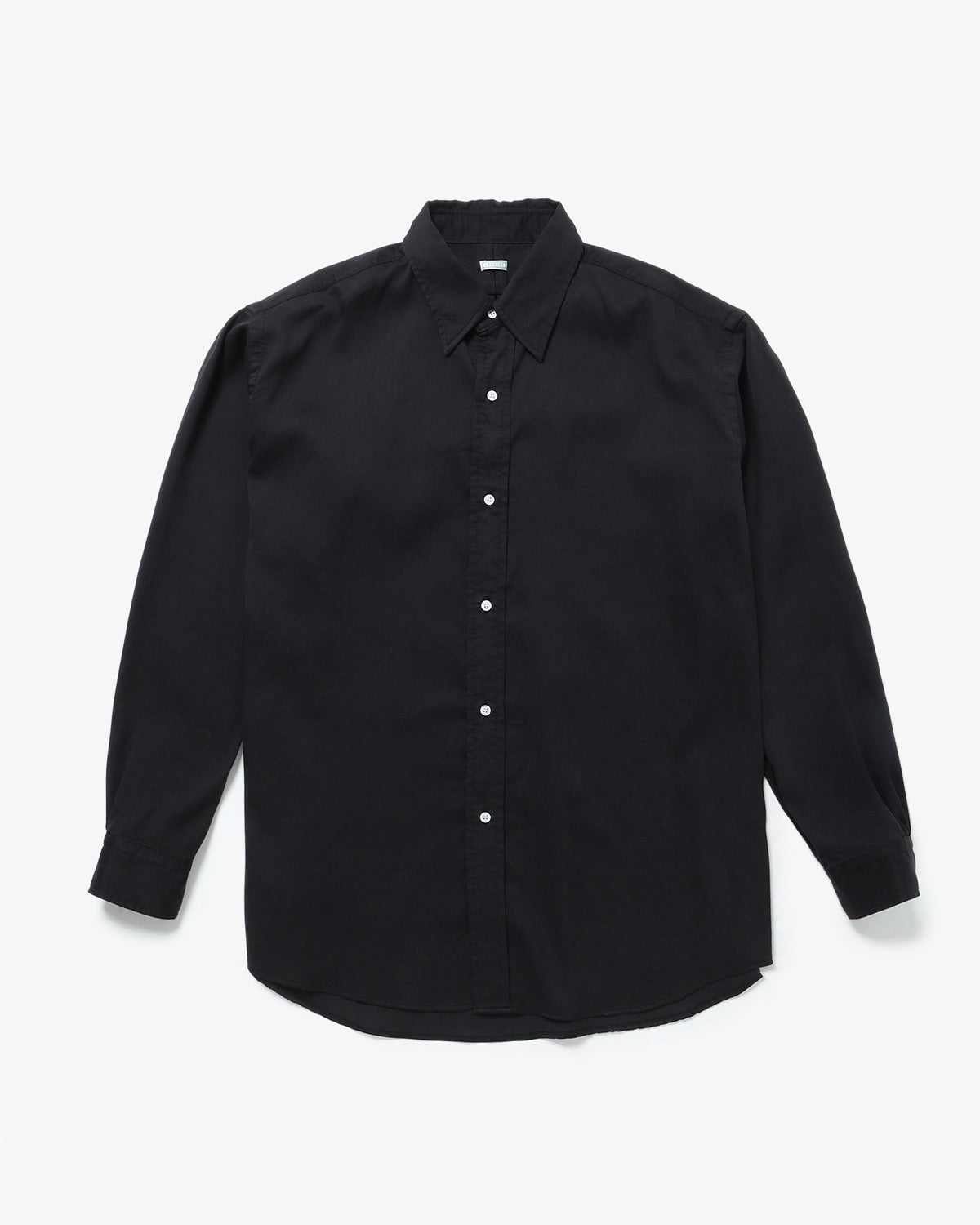 DOUBLE WEAVE TWILL REGULAR COLLAR SHIRT