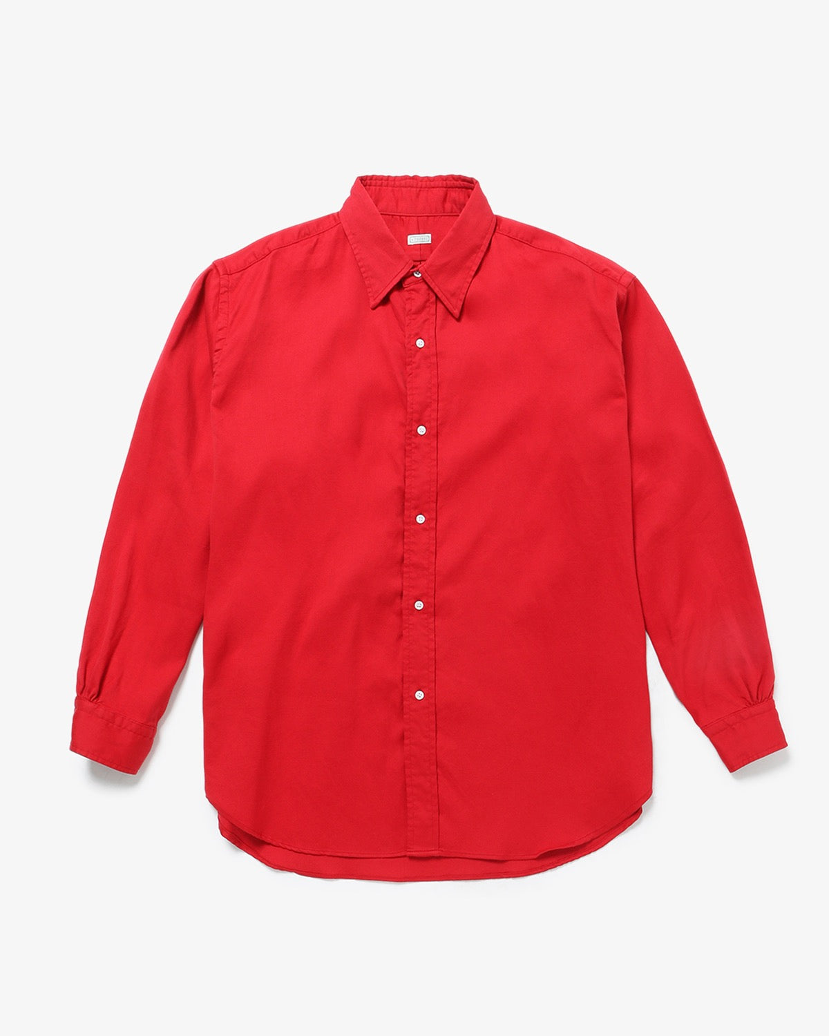 DOUBLE WEAVE TWILL REGULAR COLLAR SHIRT