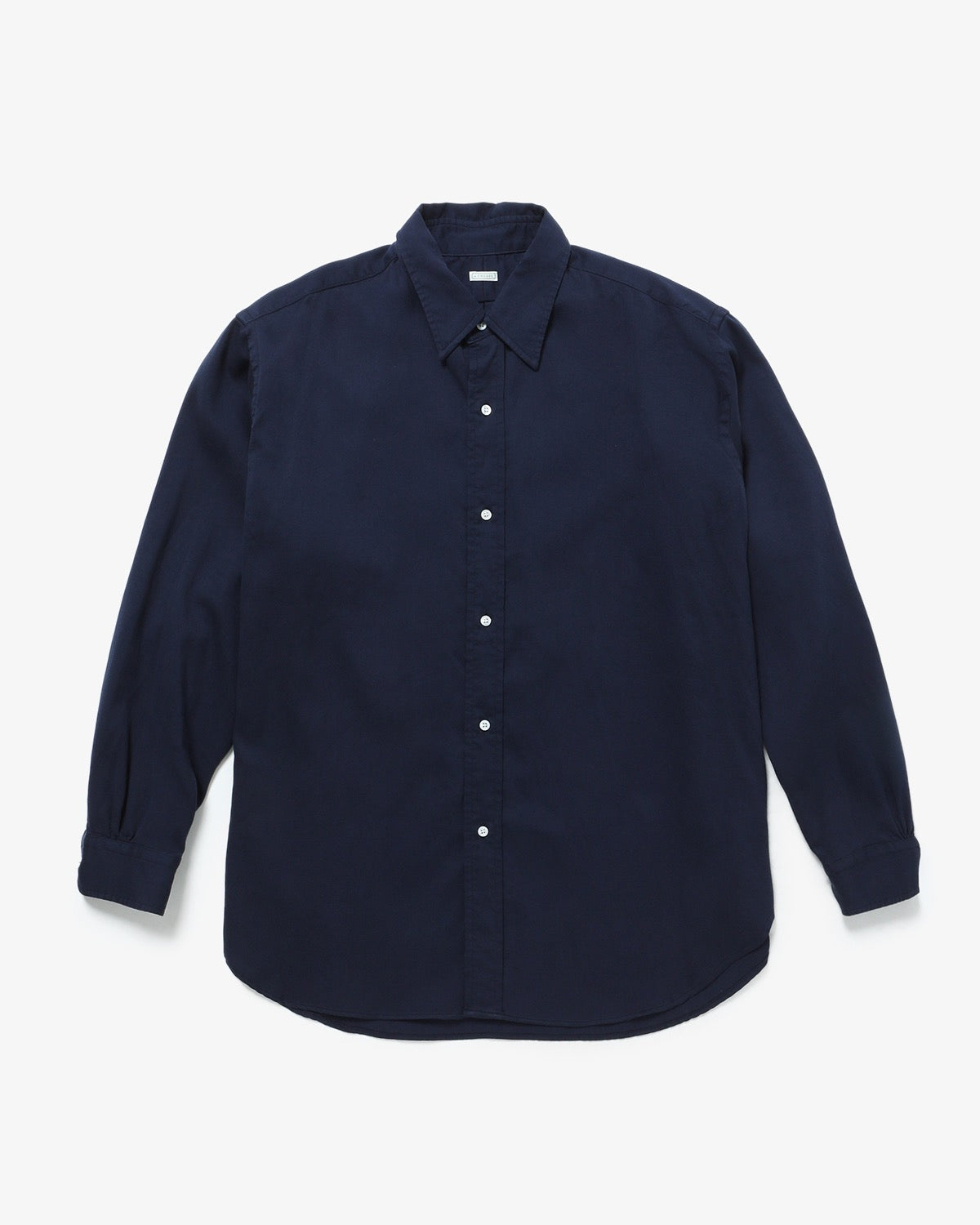 DOUBLE WEAVE TWILL REGULAR COLLAR SHIRT