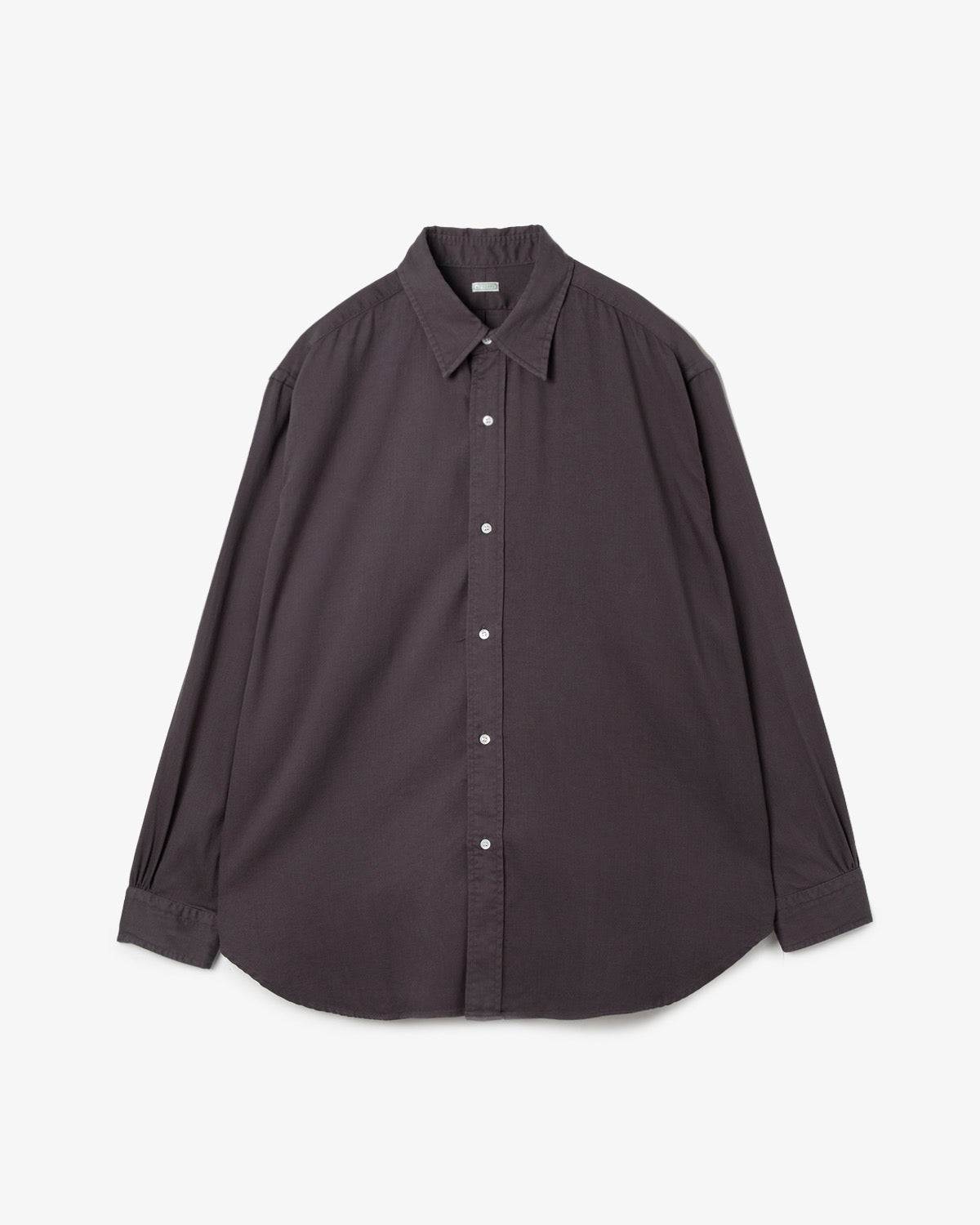 DOUBLE WEAVE TWILL REGULAR COLLAR SHIRT
