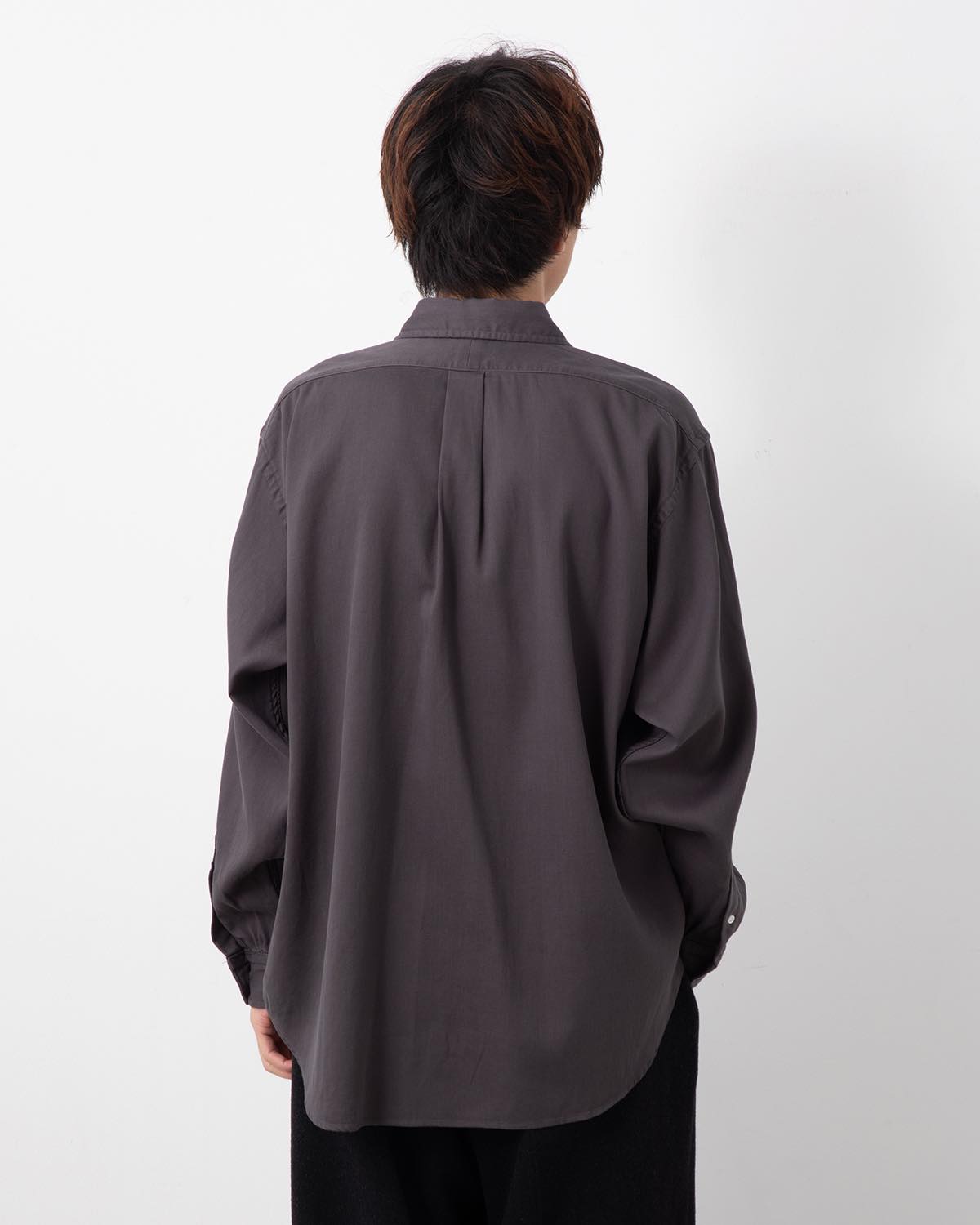 DOUBLE WEAVE TWILL REGULAR COLLAR SHIRT