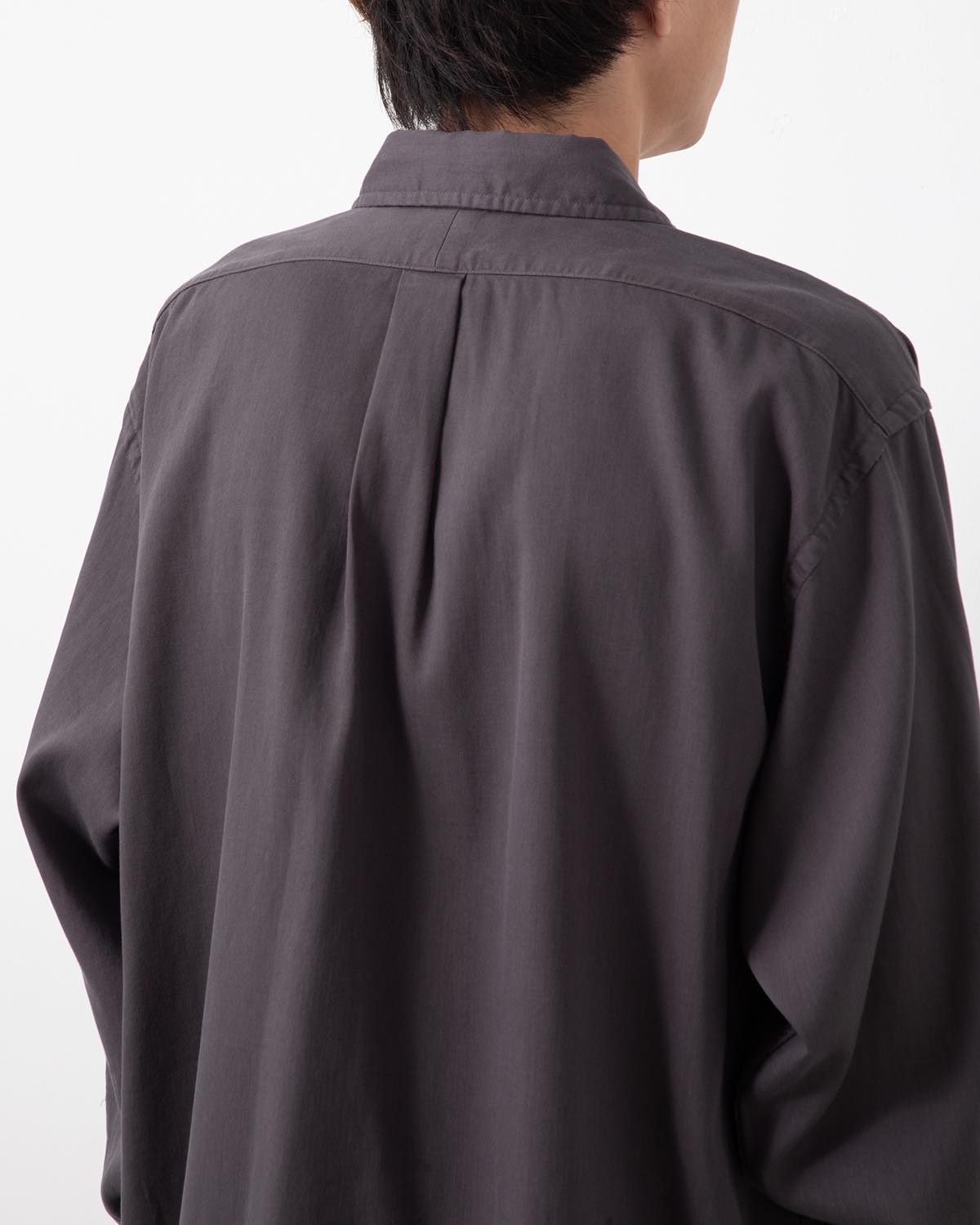 DOUBLE WEAVE TWILL REGULAR COLLAR SHIRT