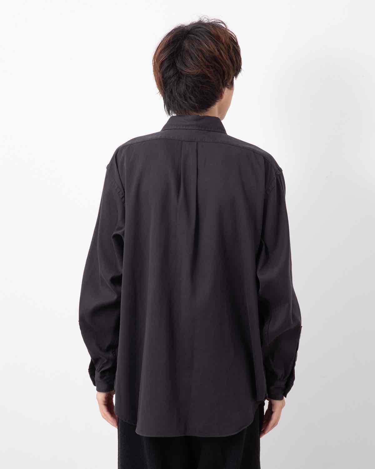 DOUBLE WEAVE TWILL REGULAR COLLAR SHIRT