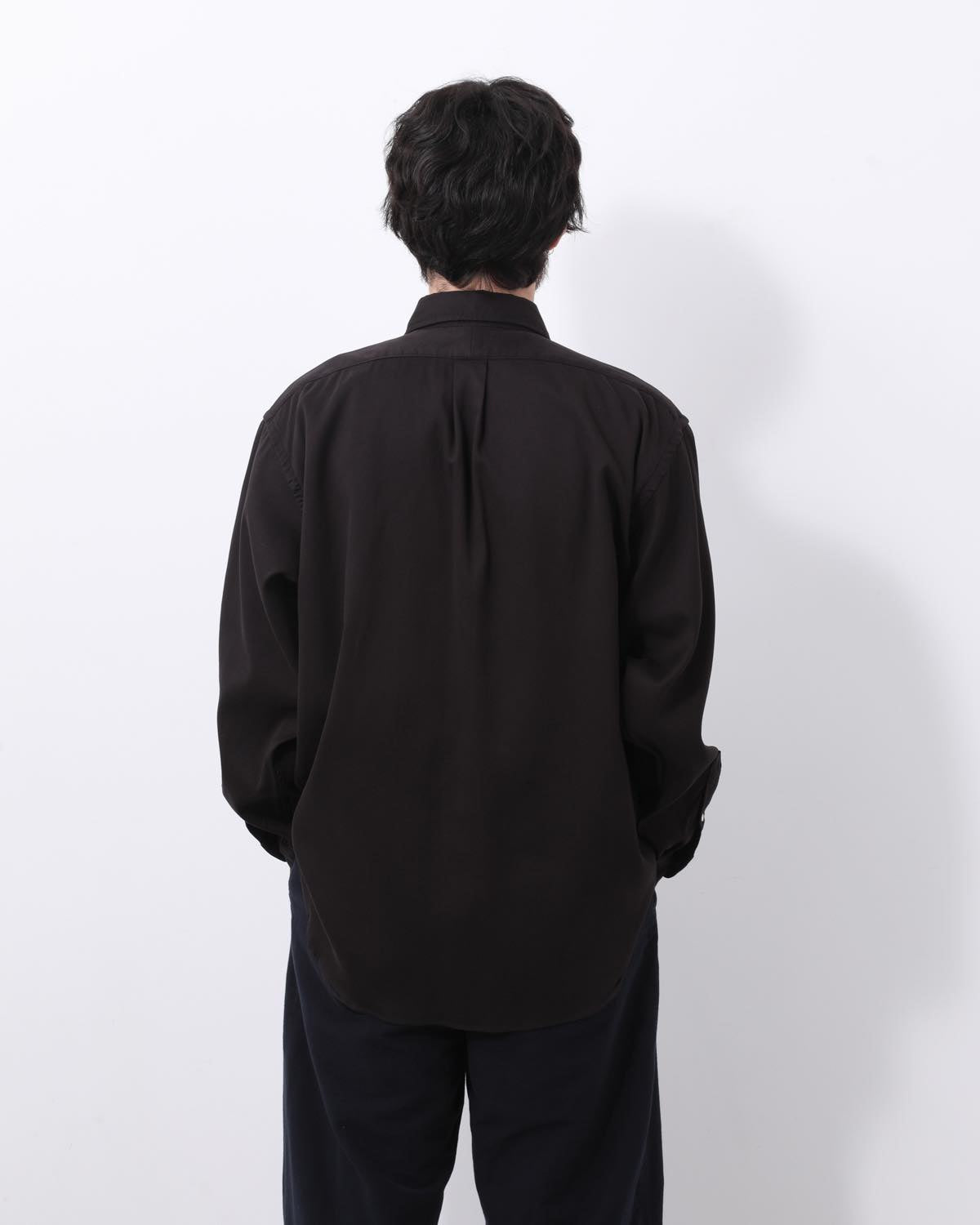 DOUBLE WEAVE TWILL REGULAR COLLAR SHIRT