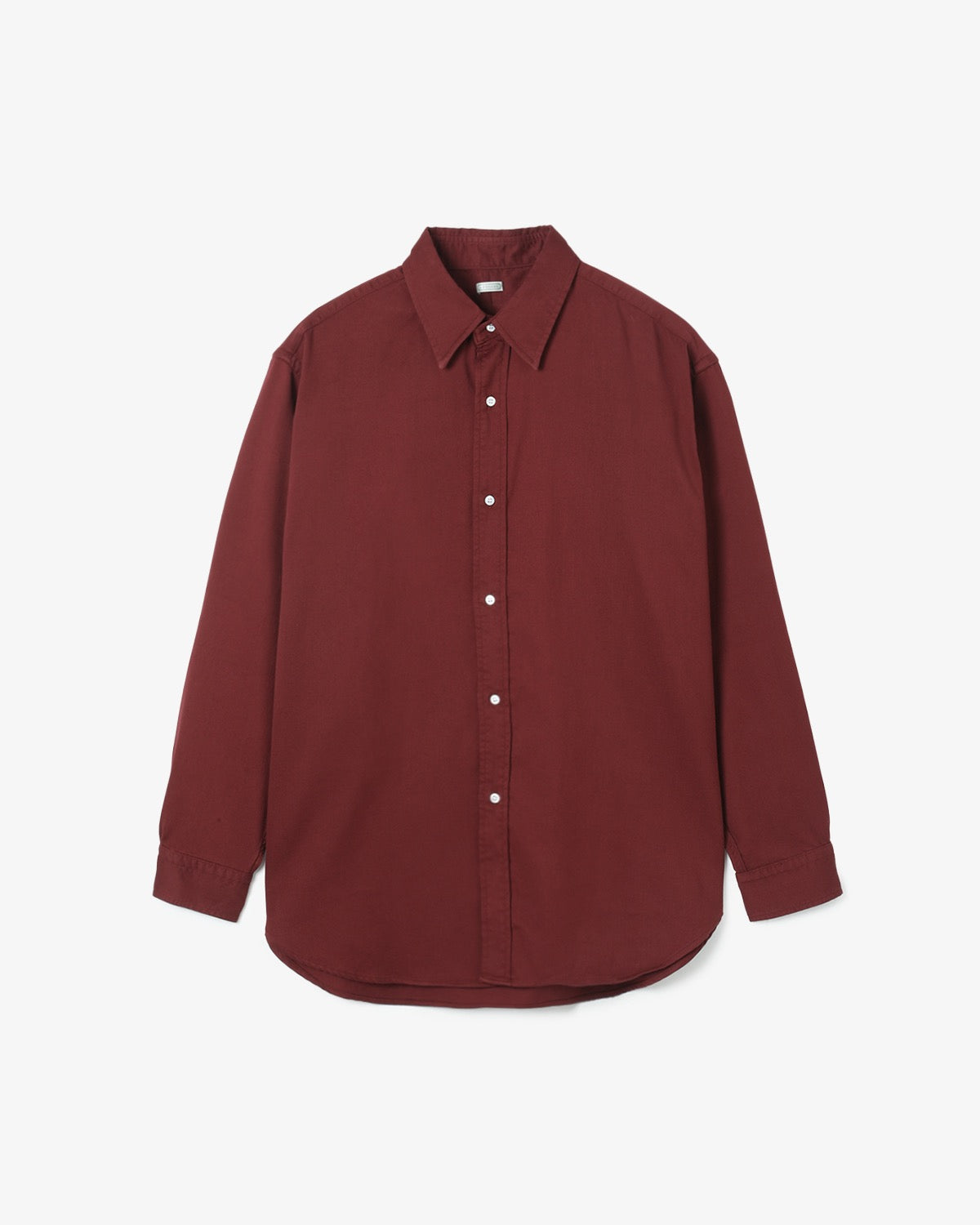 DOUBLE WEAVE TWILL REGULAR COLLAR SHIRT