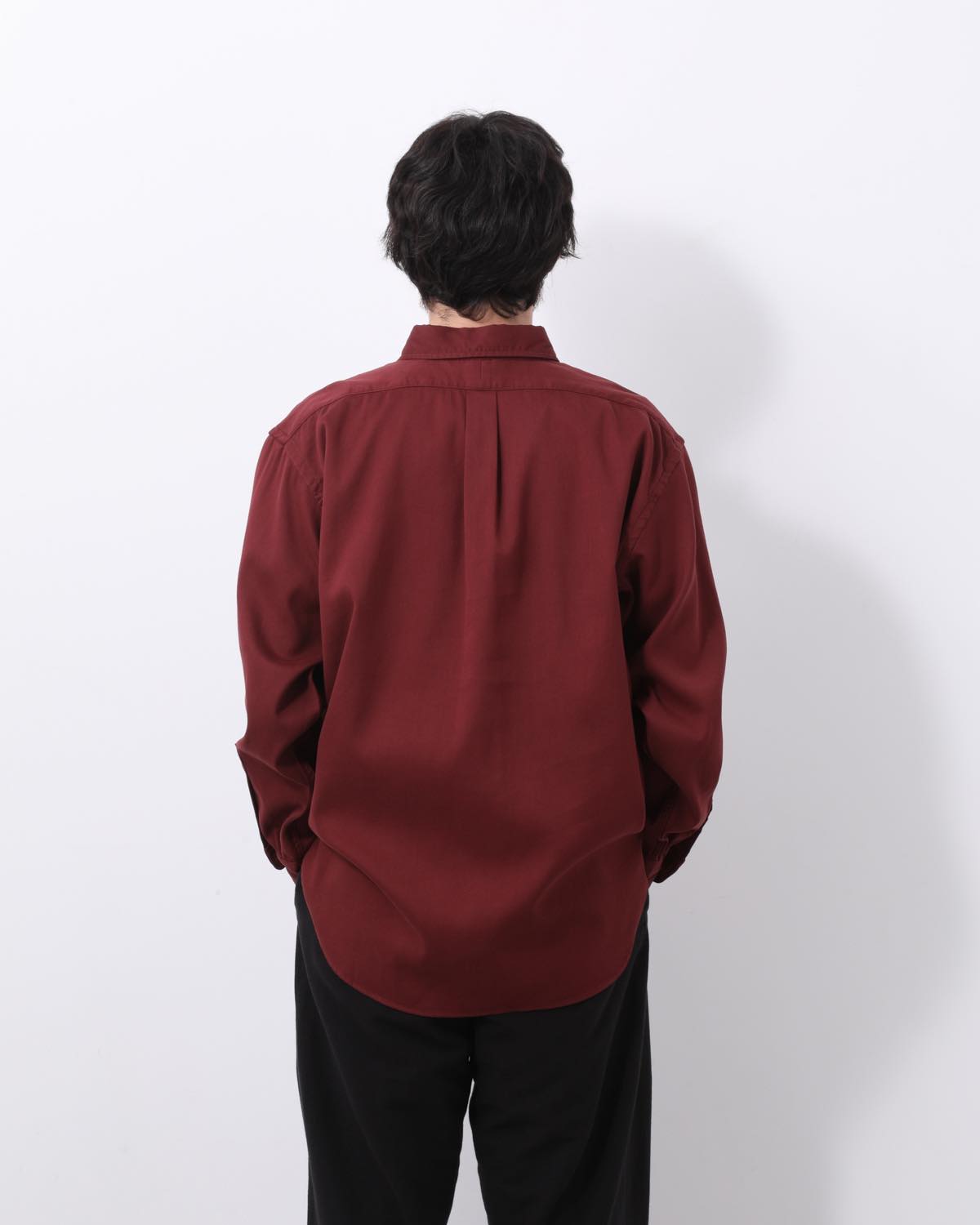 DOUBLE WEAVE TWILL REGULAR COLLAR SHIRT