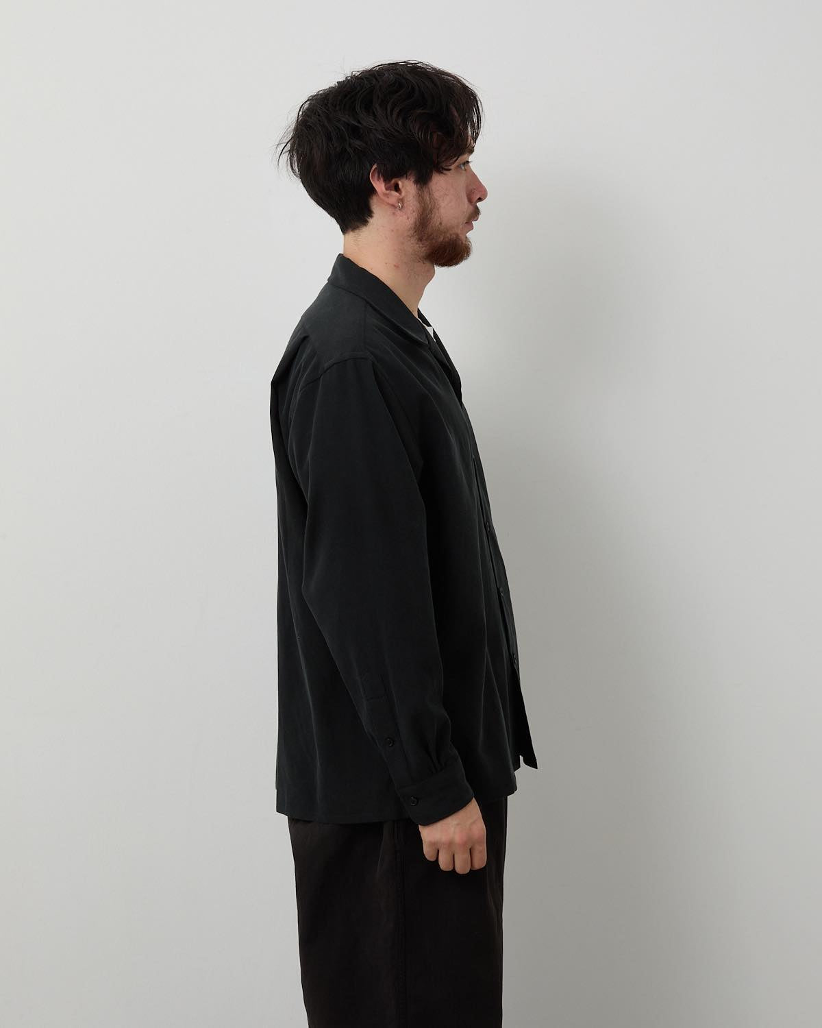 COTTON SILK PIQUE LOOP COLLAR SHIRTS