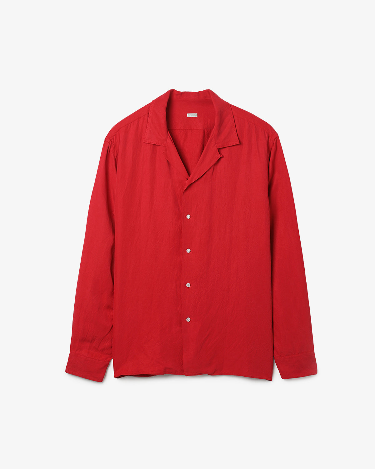 VINTAGE SILK LINEN OPEN COLLAR SHIRT – COVERCHORD