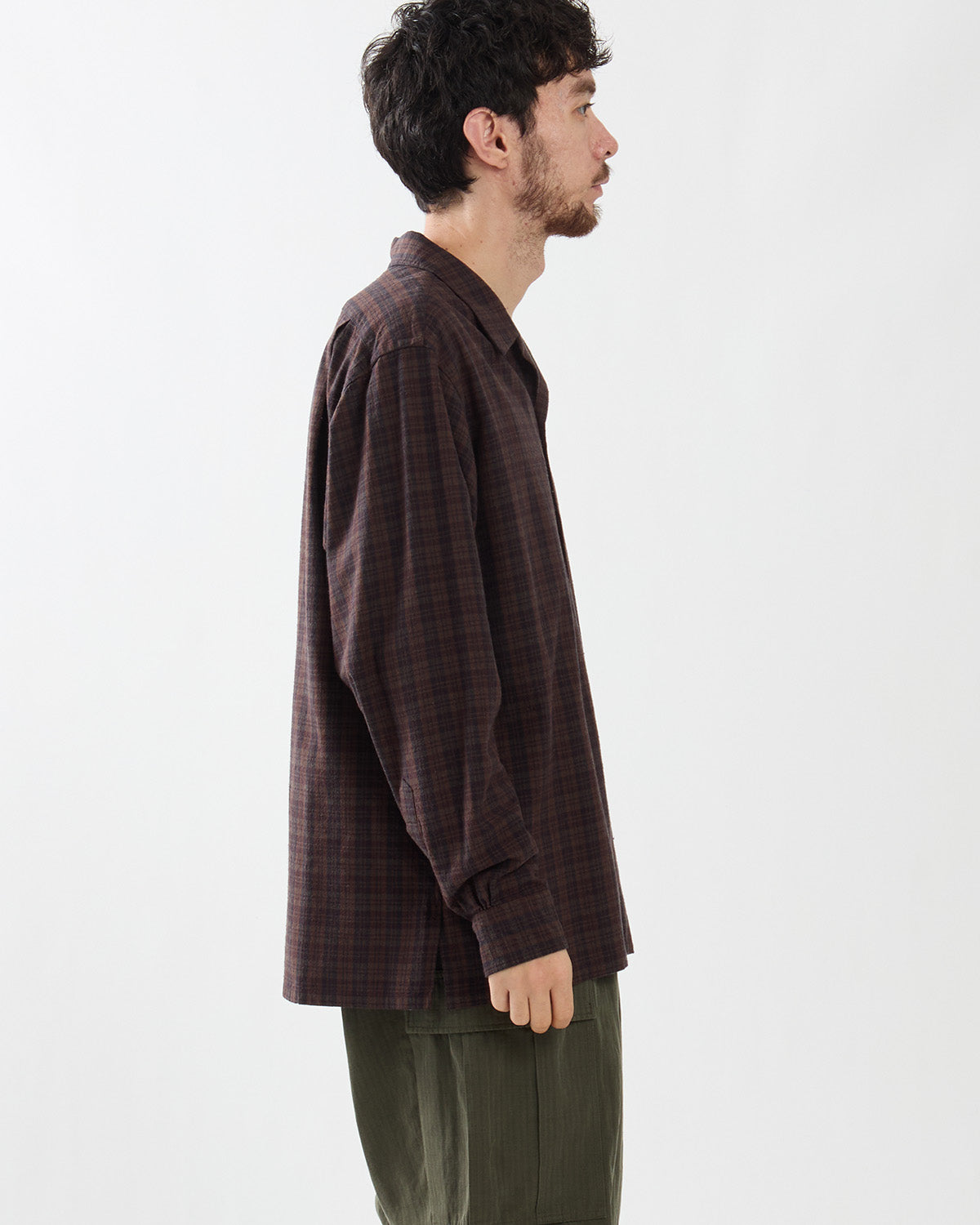 SILK NEP LOOP COLLAR SHIRTS