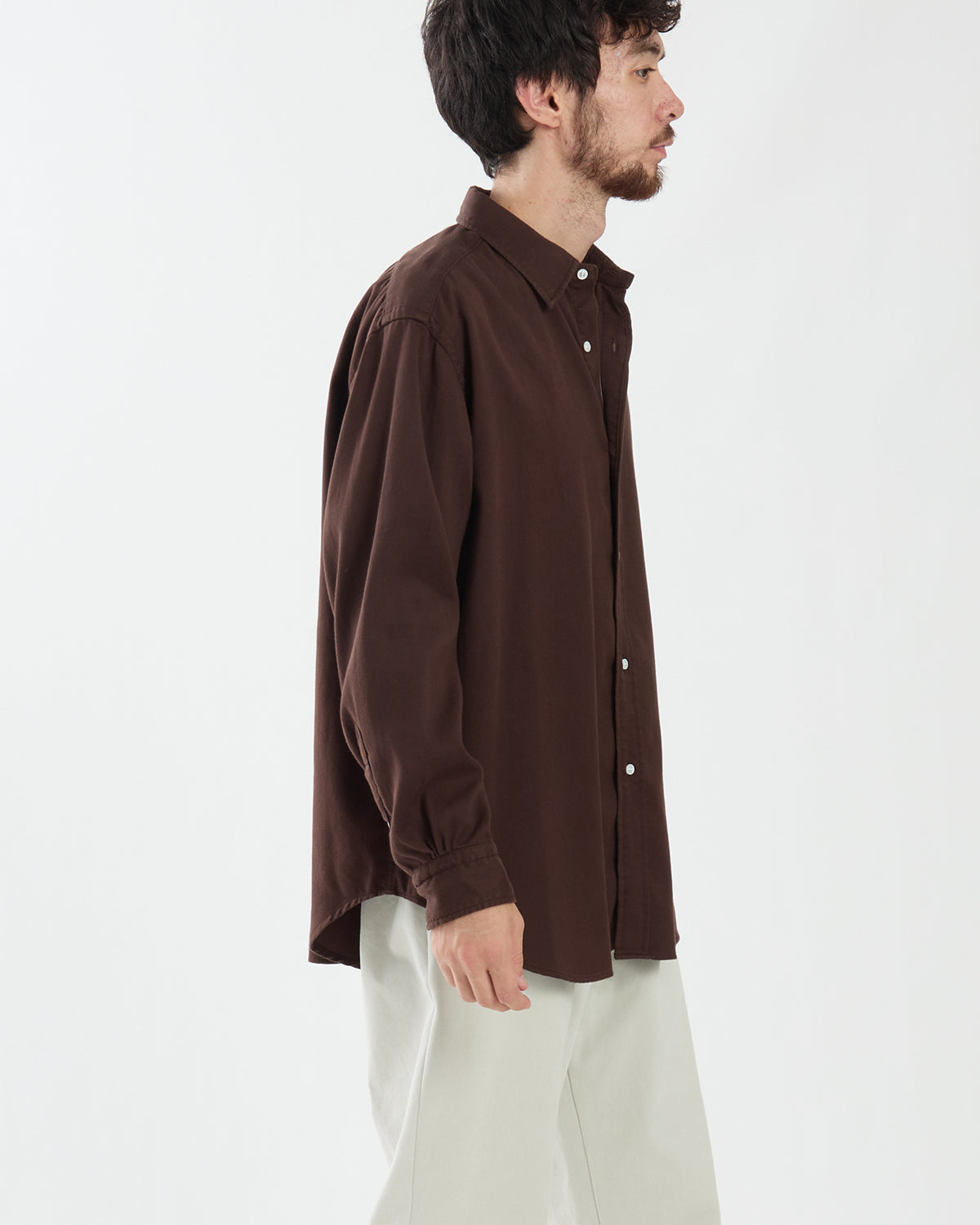 DOUBLE WEAVE TWILL REGULAR COLLAR SHIRTS