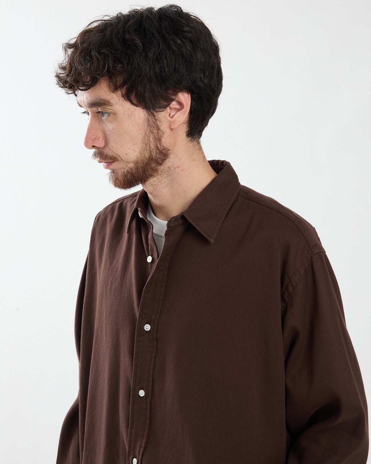DOUBLE WEAVE TWILL REGULAR COLLAR SHIRTS