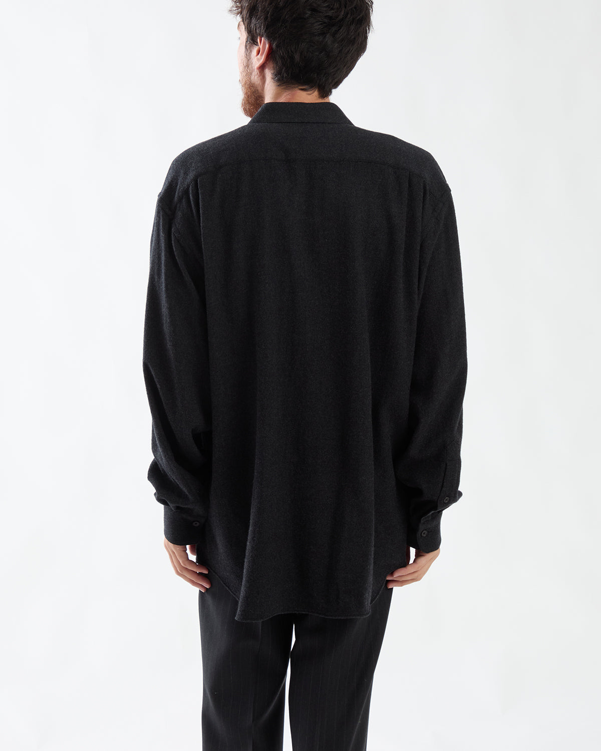 WOOL REGULAR COLLAR SHIRT