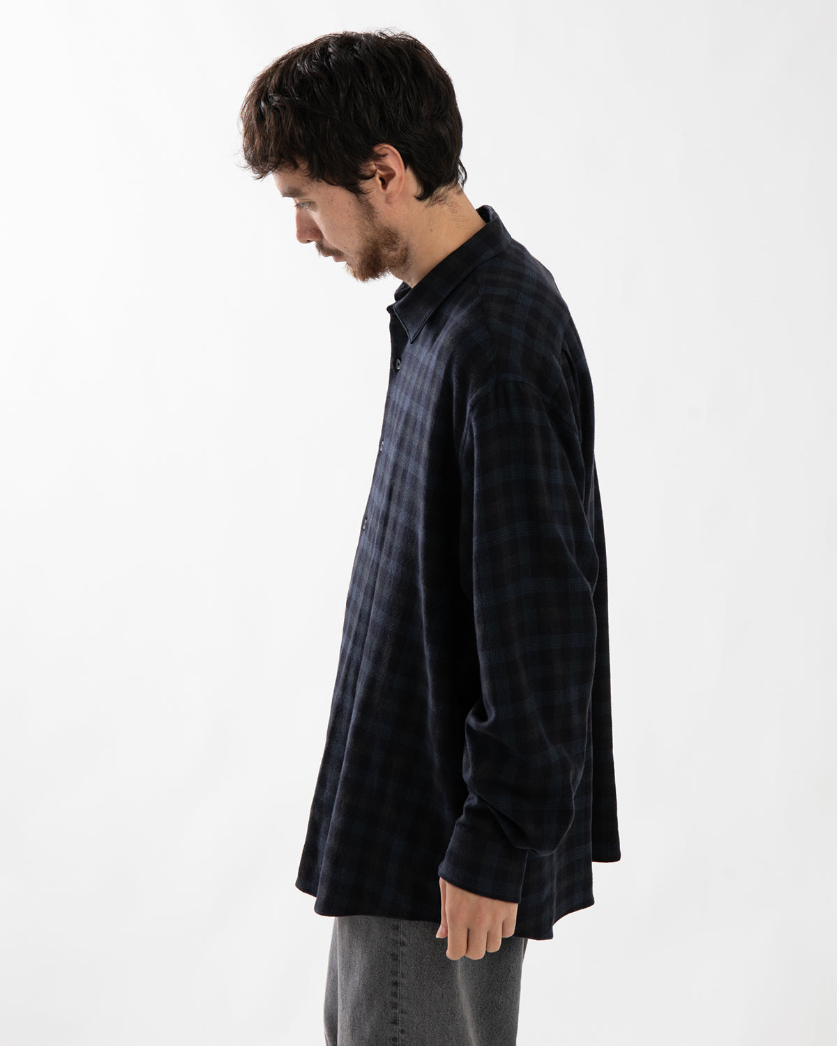 WOOL REGULAR COLLAR SHIRT