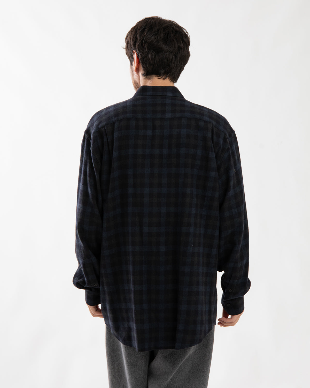 WOOL REGULAR COLLAR SHIRT