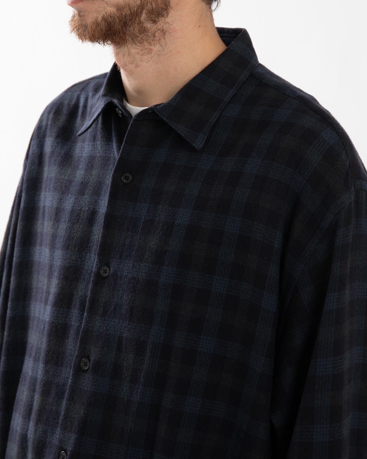 WOOL REGULAR COLLAR SHIRT