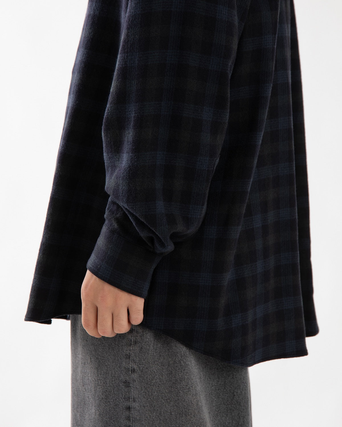 WOOL REGULAR COLLAR SHIRT