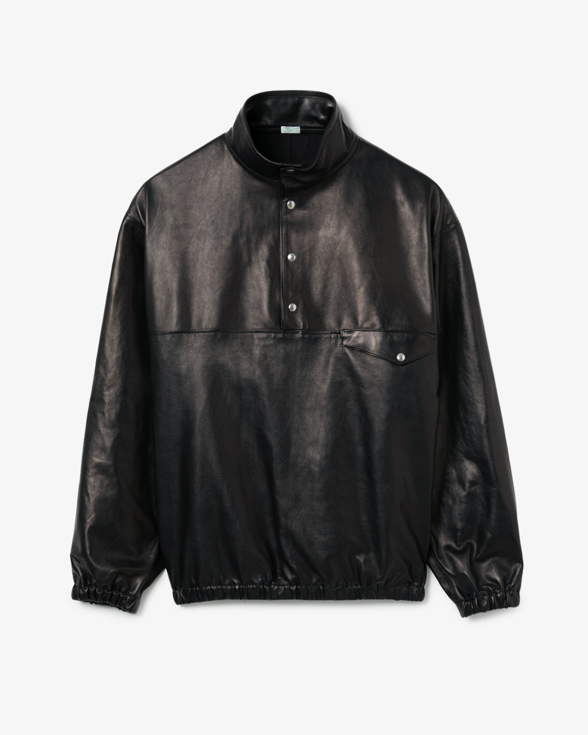 LEATHER PULLOVER SNAP SHIRTS