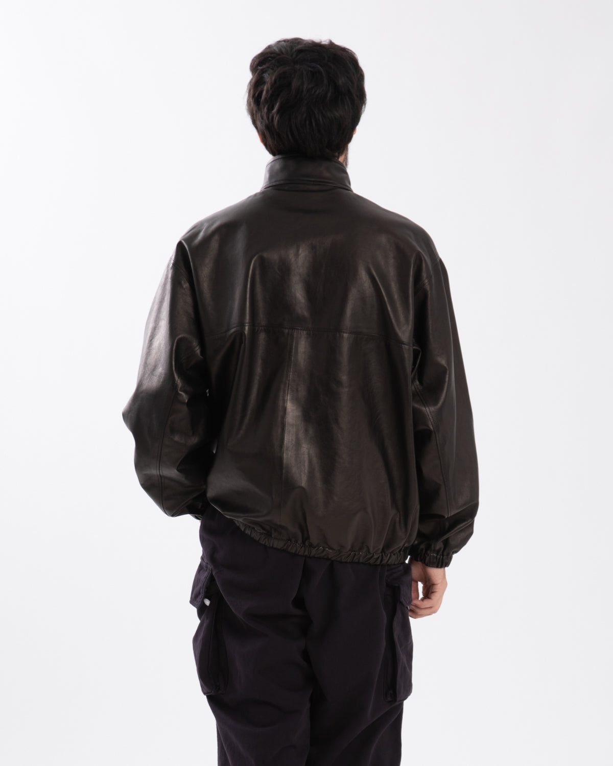 LEATHER PULLOVER SNAP SHIRTS