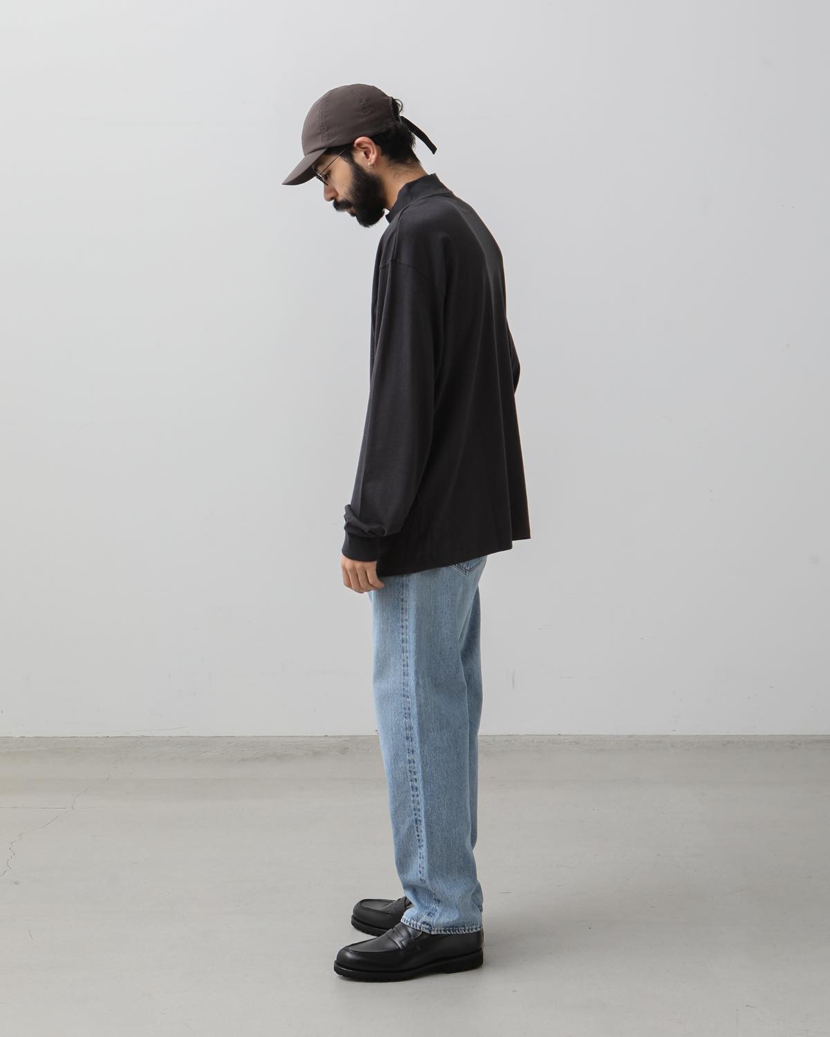 CASHMERE BLEND TURTLE NECK L/S T-SHIRT