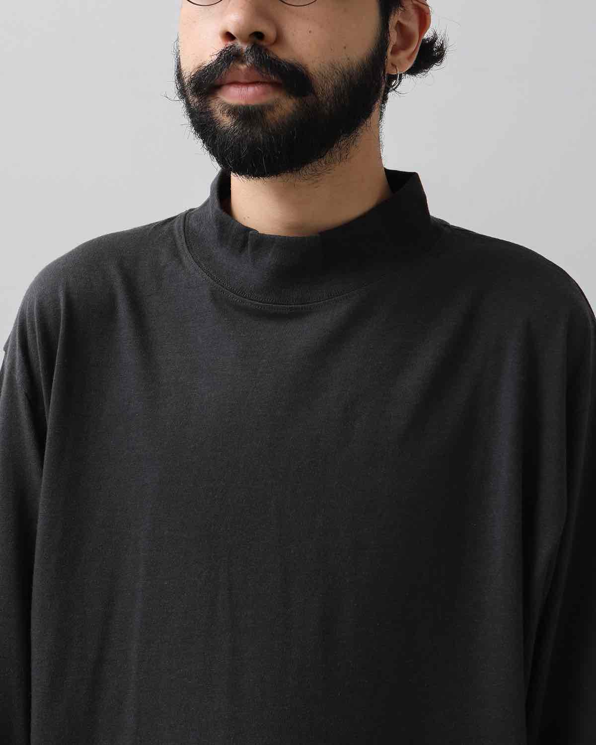 CASHMERE BLEND TURTLE NECK L/S T-SHIRT