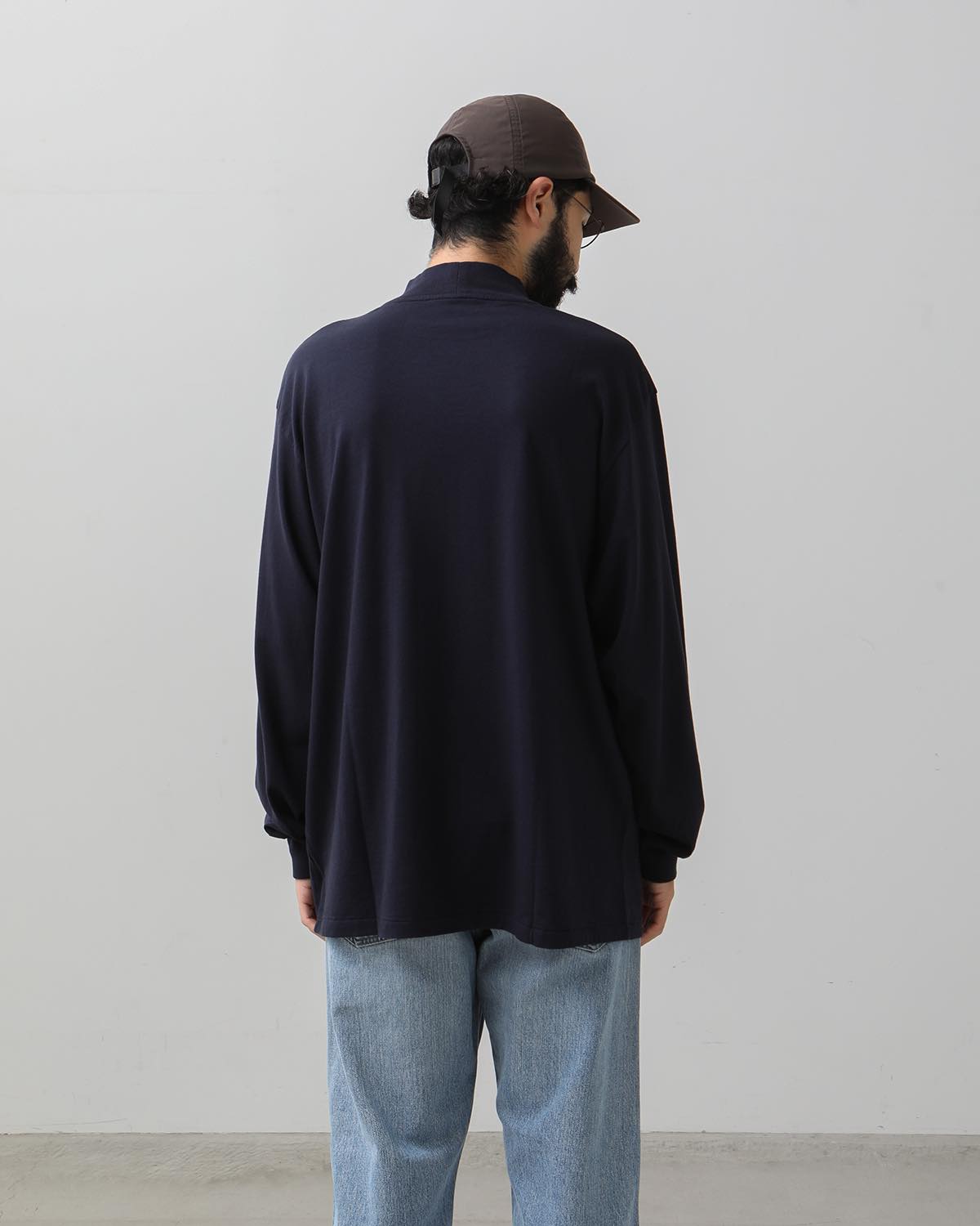 CASHMERE BLEND TURTLE NECK L/S T-SHIRT