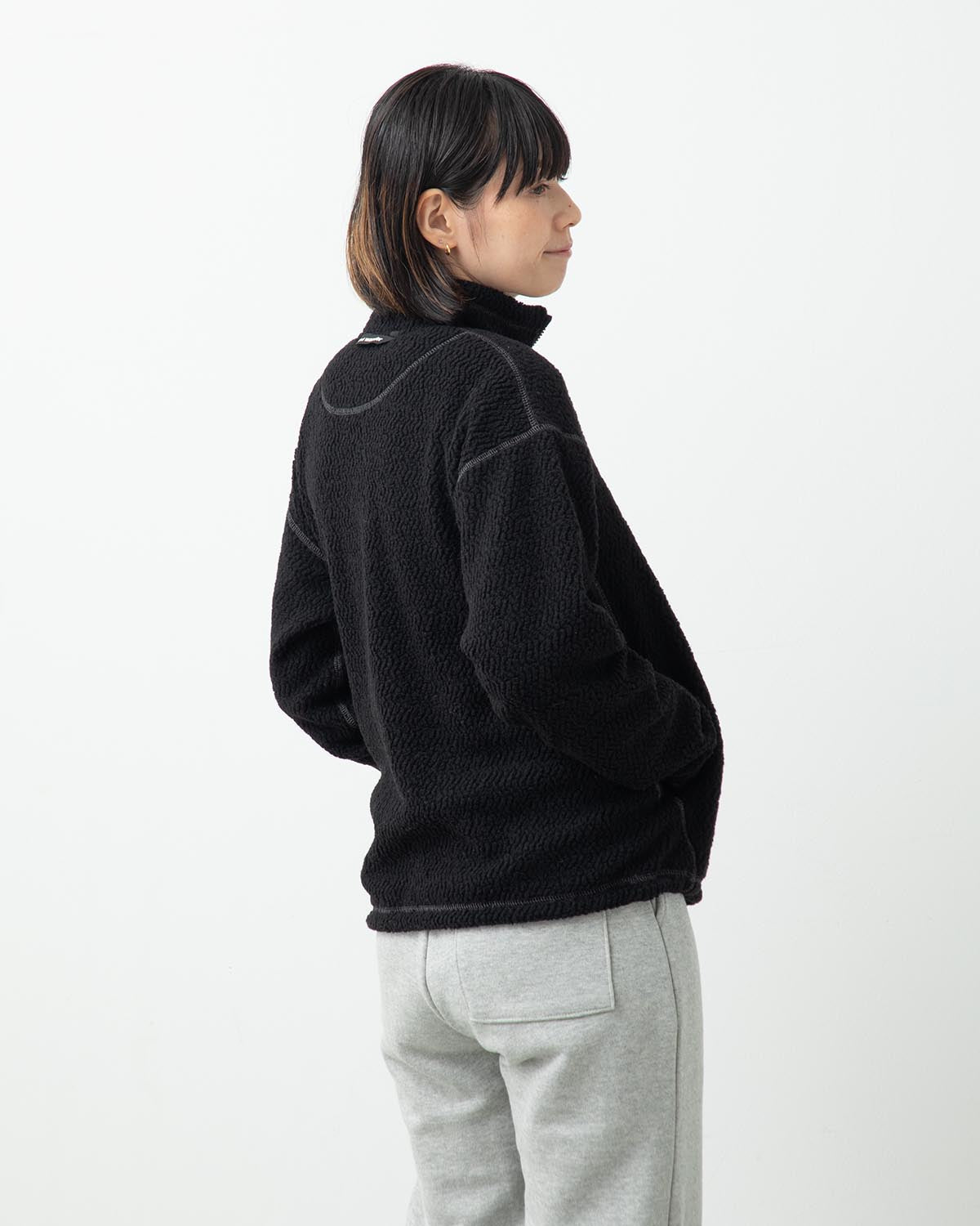 RE WOOL JQ STAND ZIP (WOMEN'S)