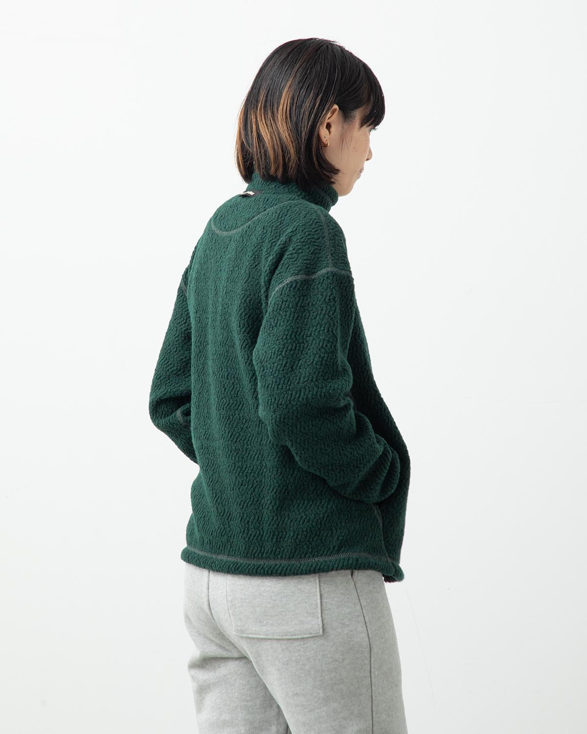 RE WOOL JQ STAND ZIP (WOMEN'S)